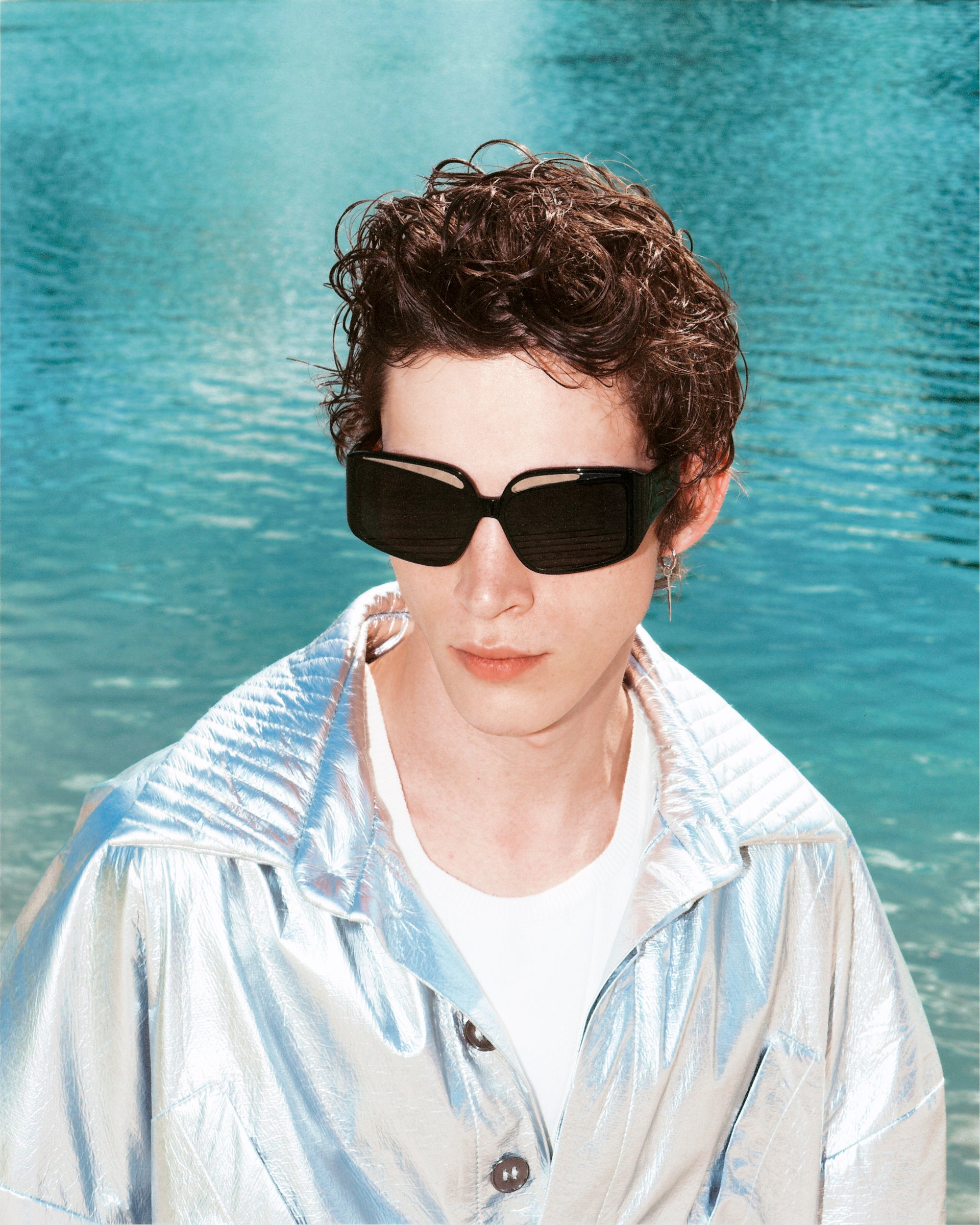 Fakoshima x ChernimCherno "Eyebrow" Sunglasses (Black–Gold)