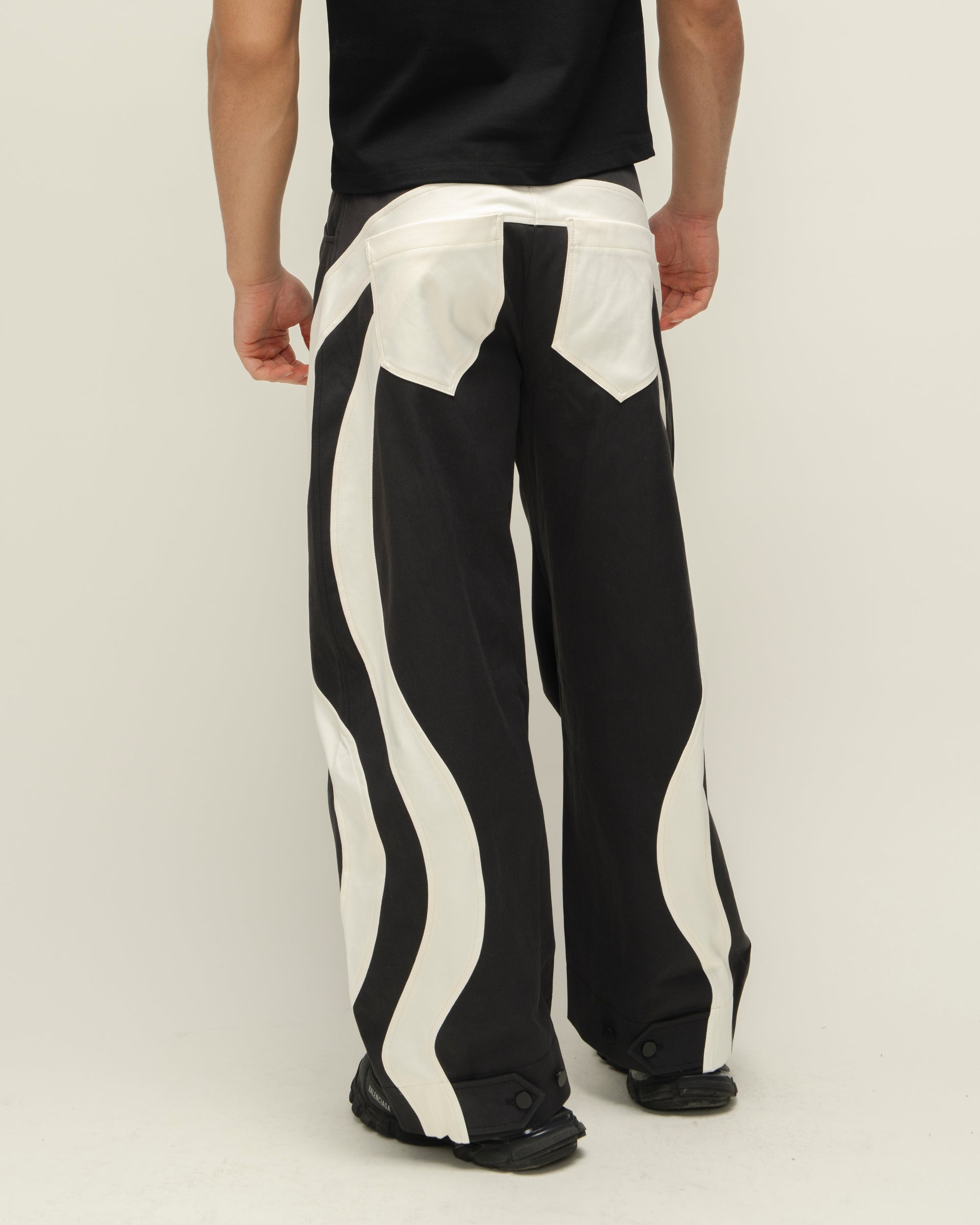 "Riding the Wave" Black Trousers