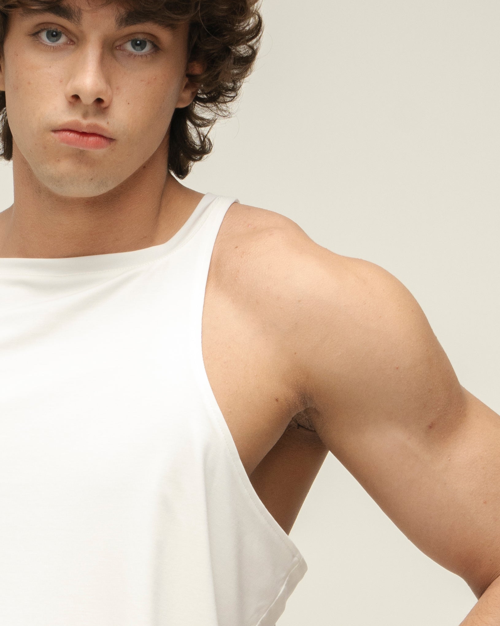 "Antique" White Tank Top