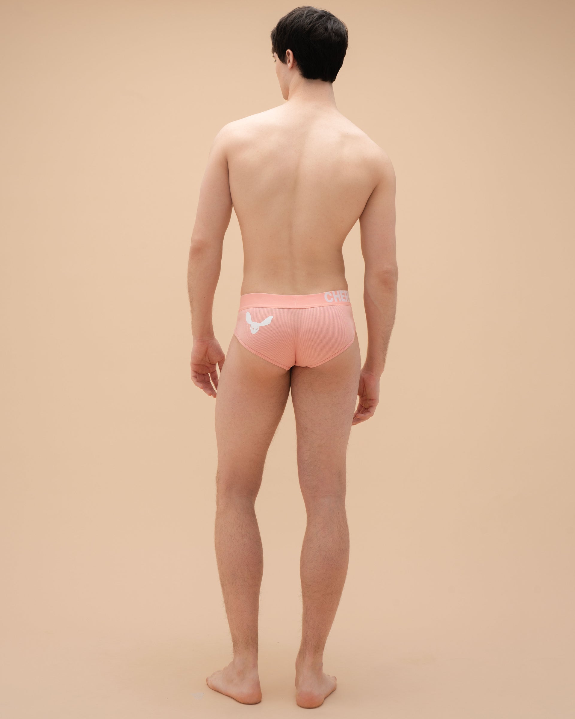 "Ribbed" Pink Briefs