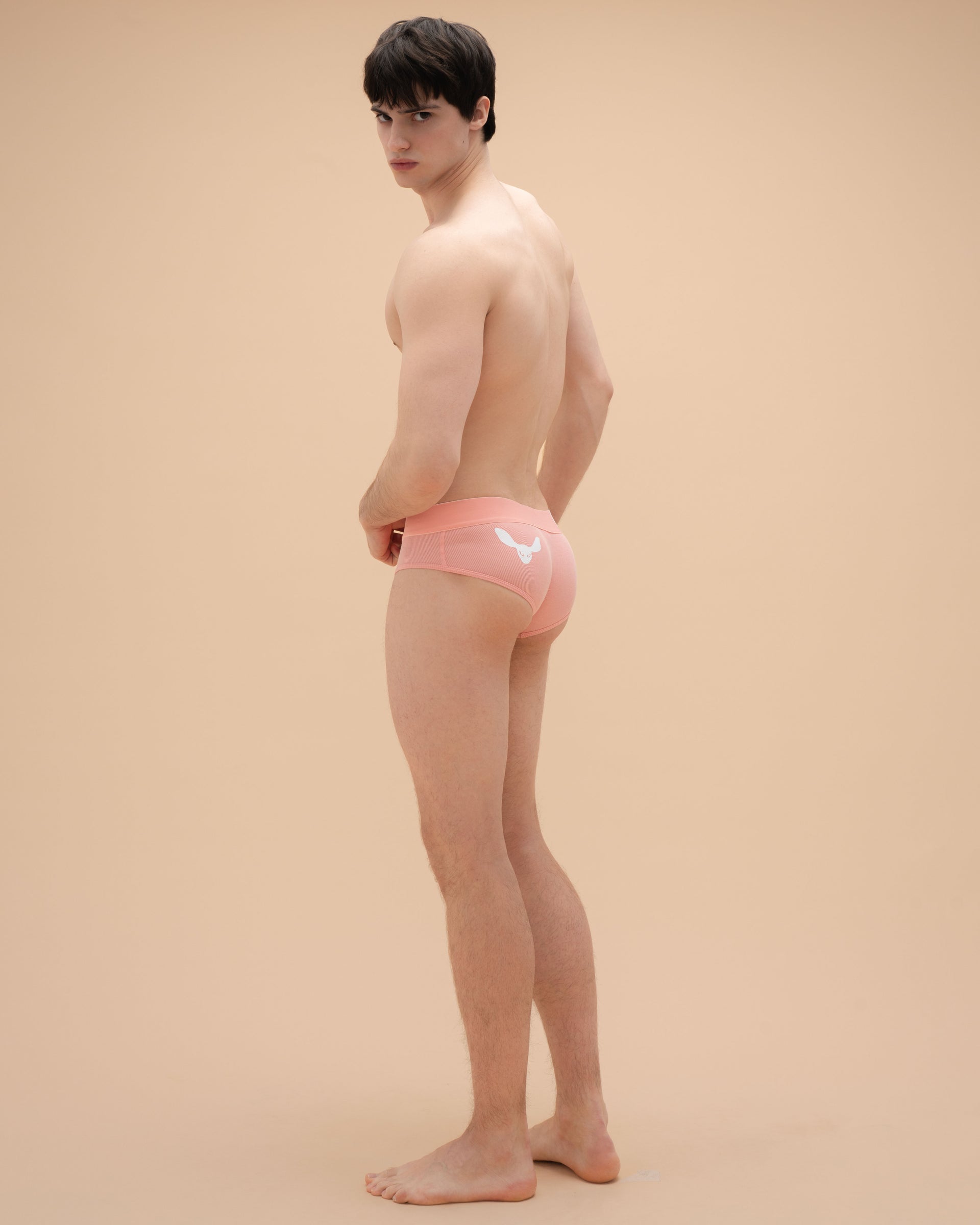 "Ribbed" Pink Briefs