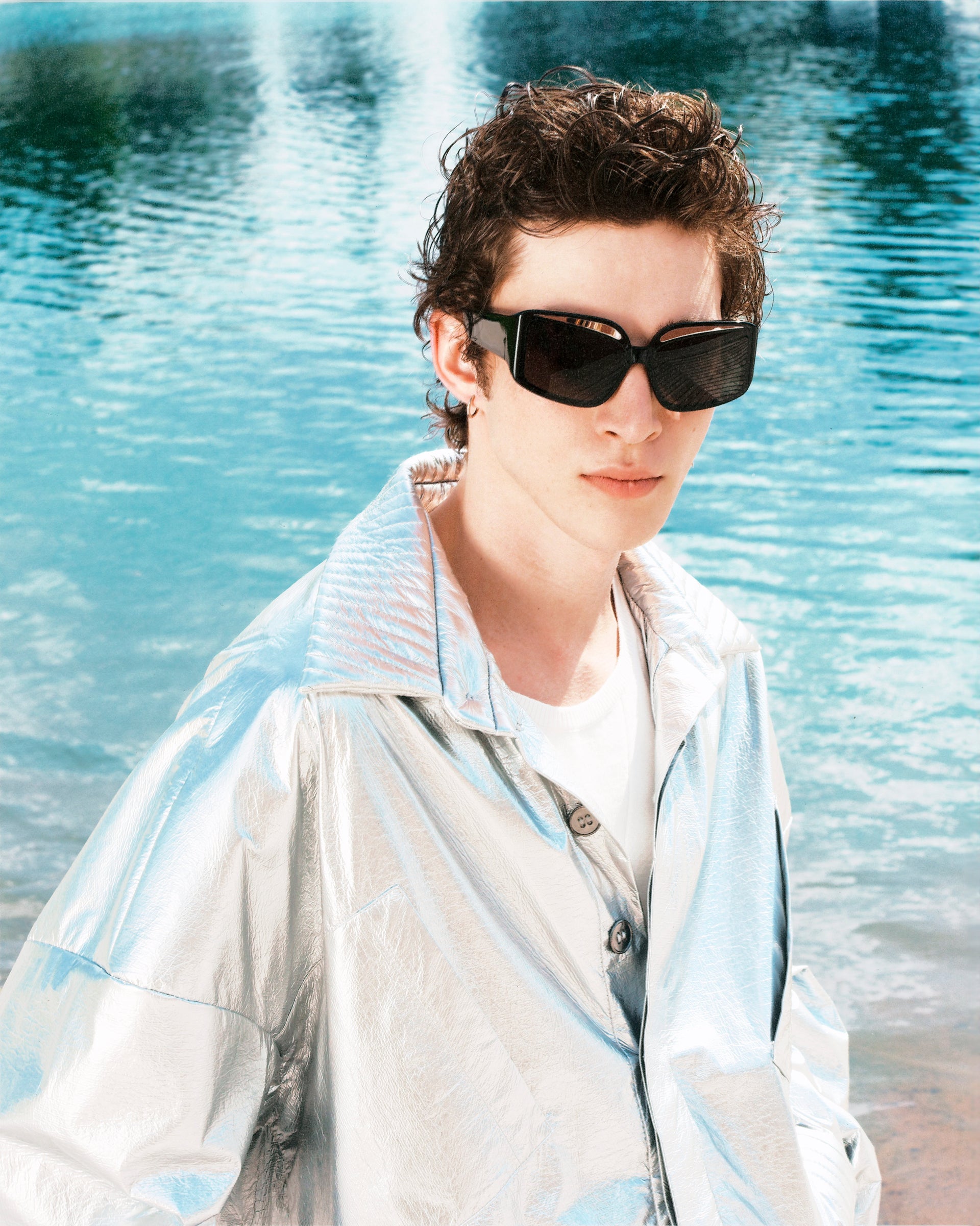 Fakoshima x ChernimCherno "Eyebrow" Sunglasses (Black–Gold)