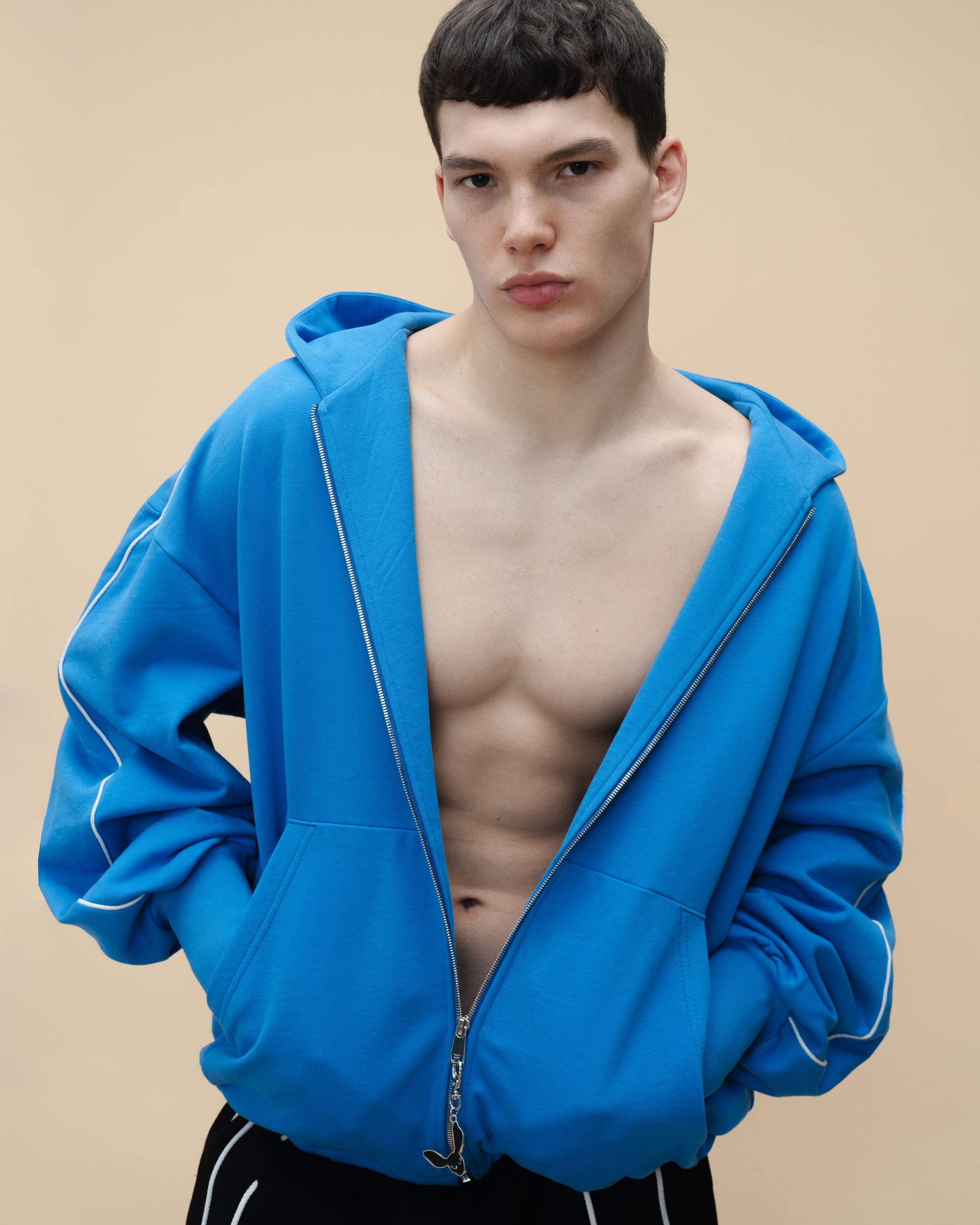"Sketch" Blue Hoodie