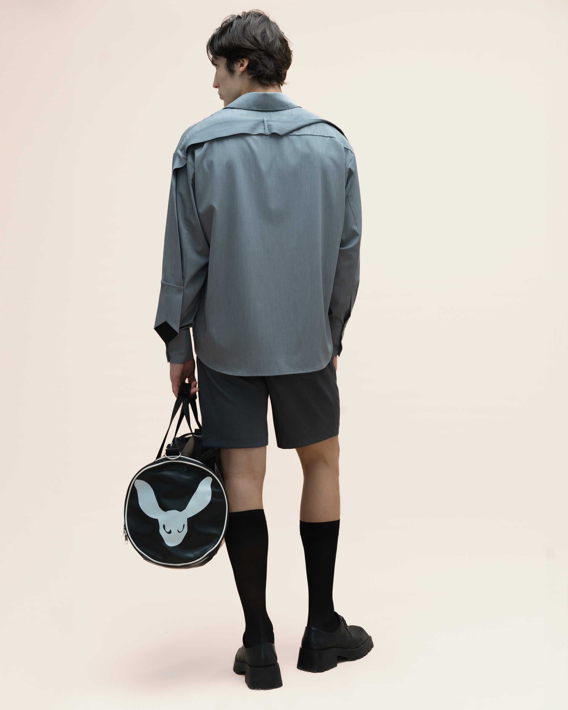 "Tie" Grey Shirt