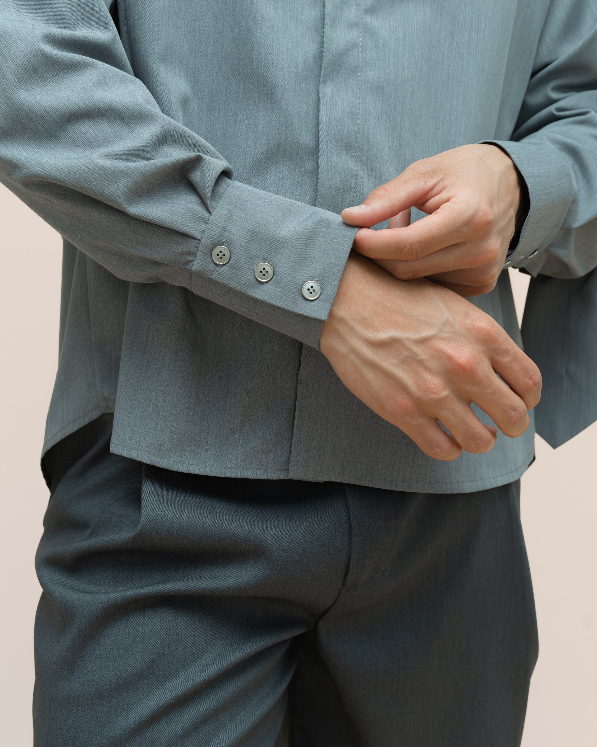 "Tie" Grey Shirt