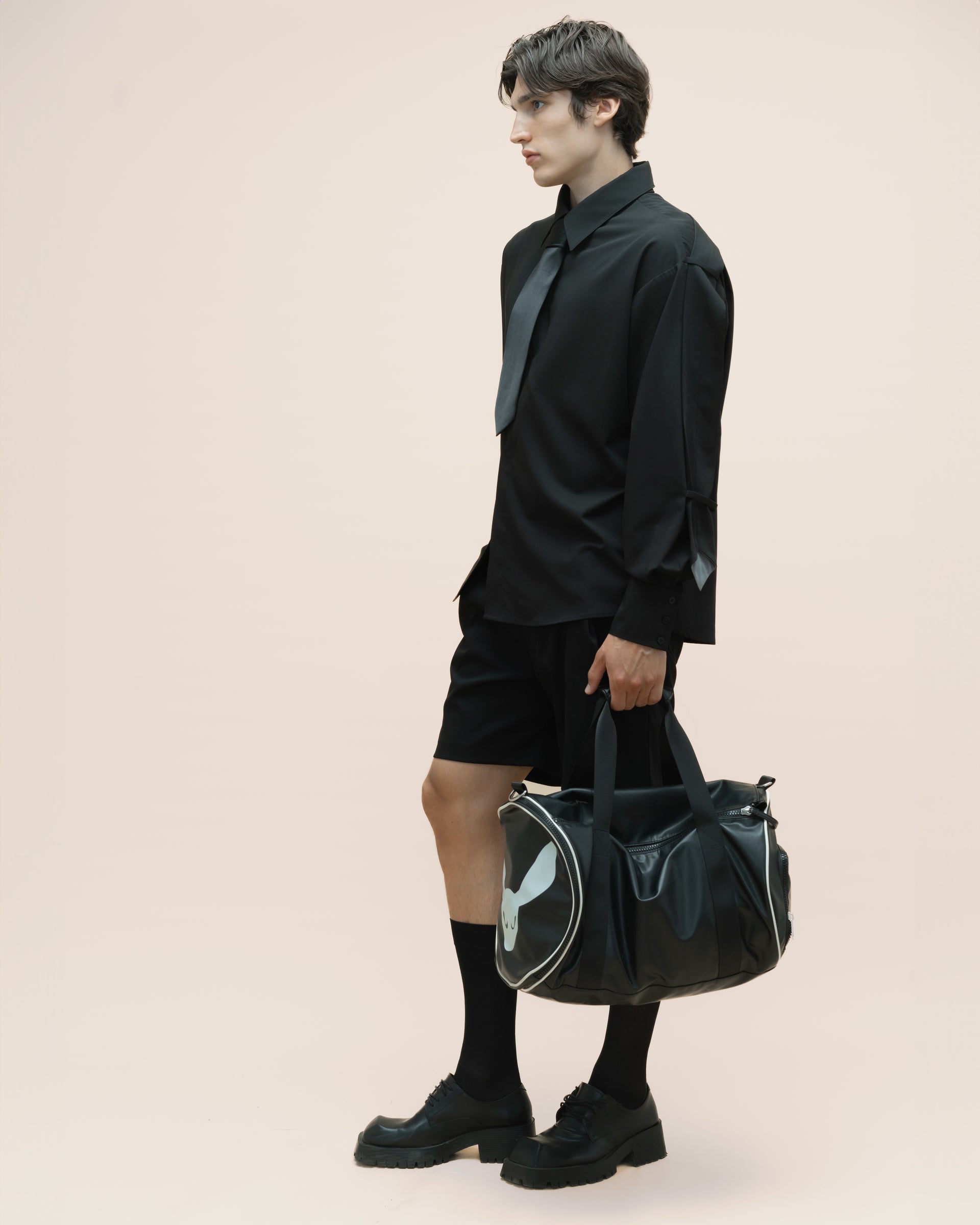 "Tie" Black Shirt