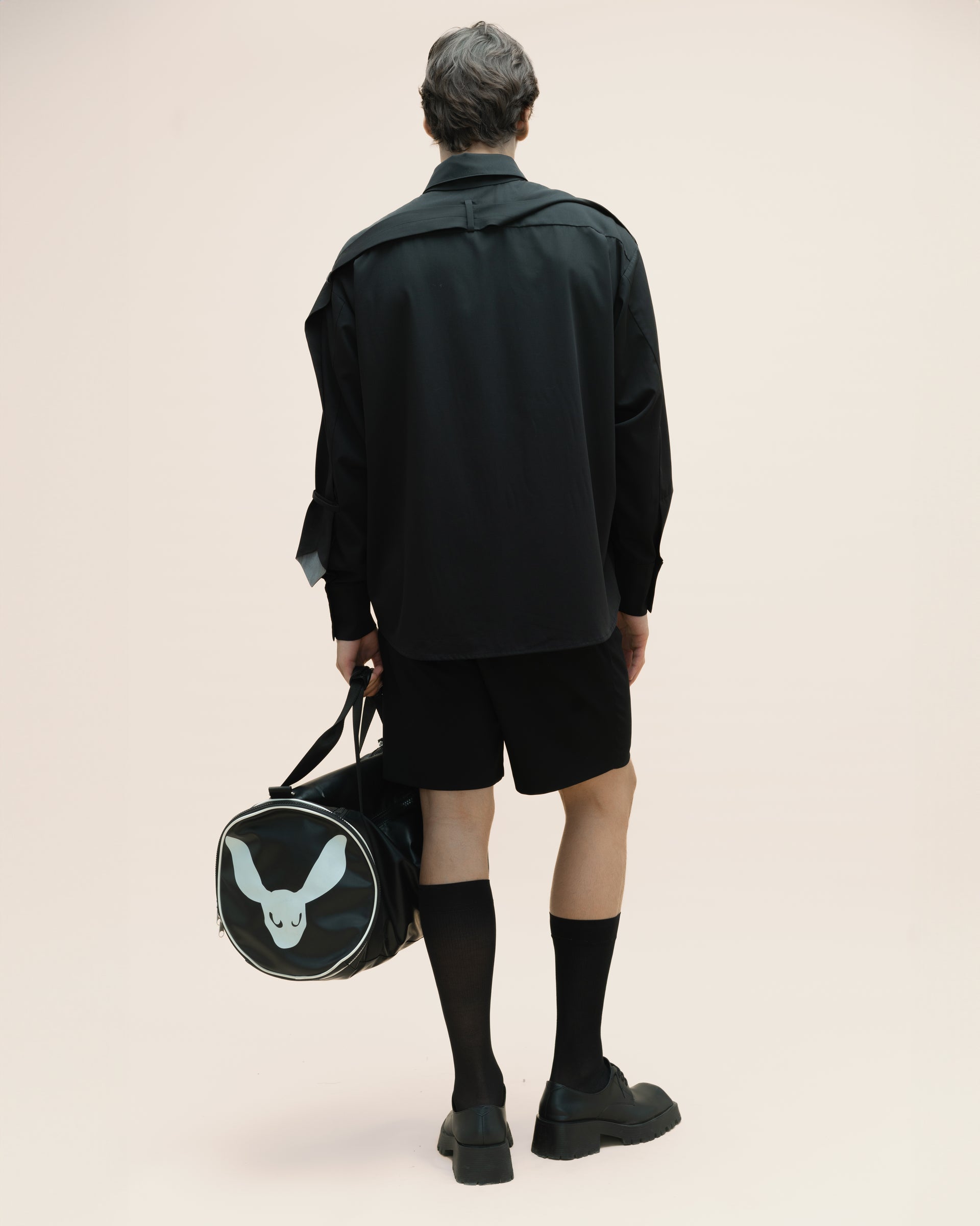 "Tie" Black Shirt