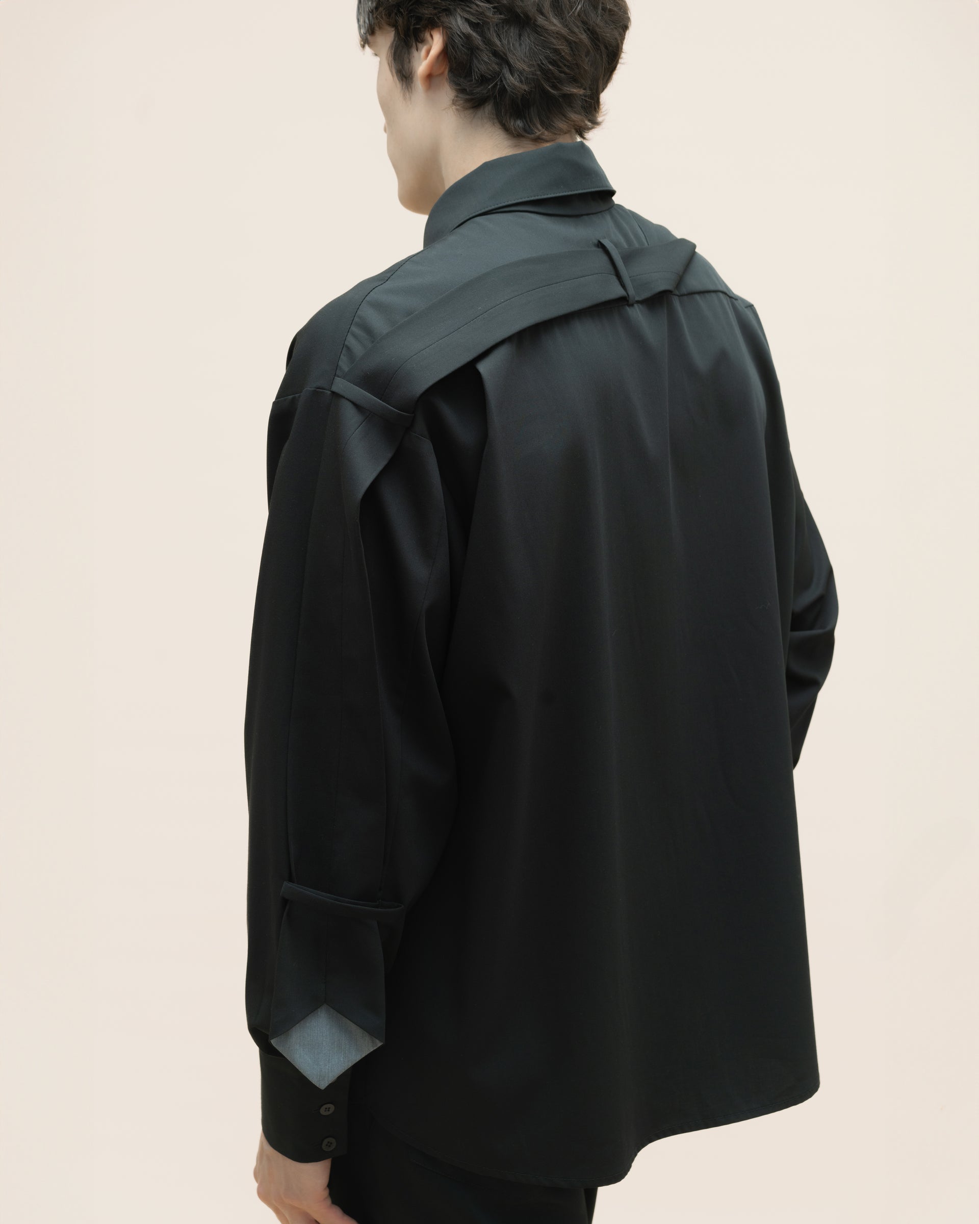 "Tie" Black Shirt