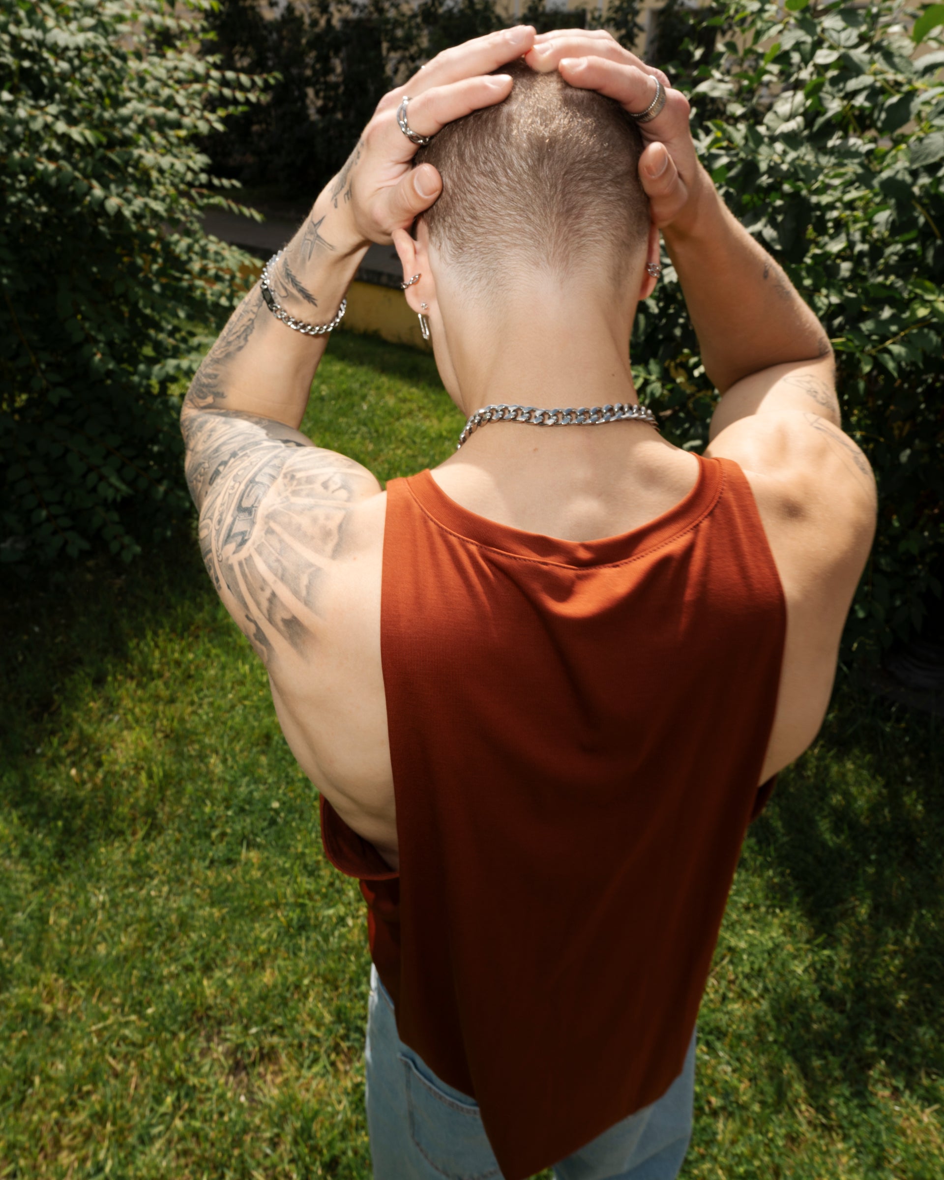 "Antique" Brown Tank Top