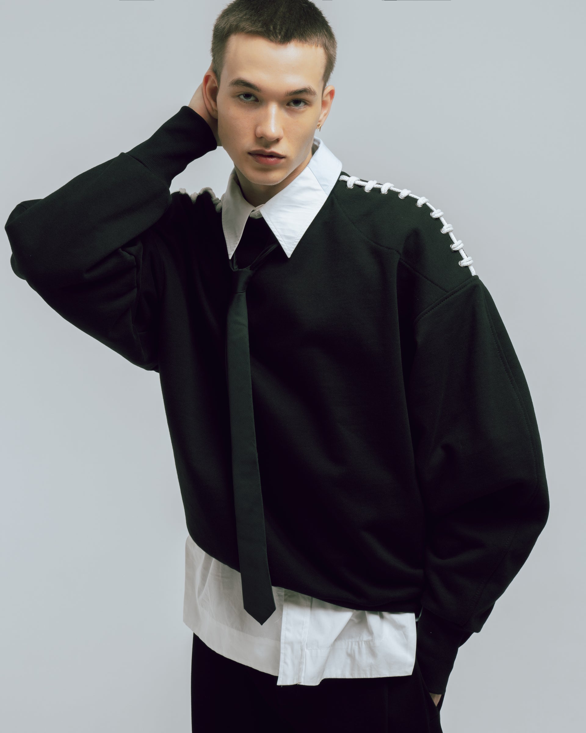 "Rugby" Black Sweatshirt