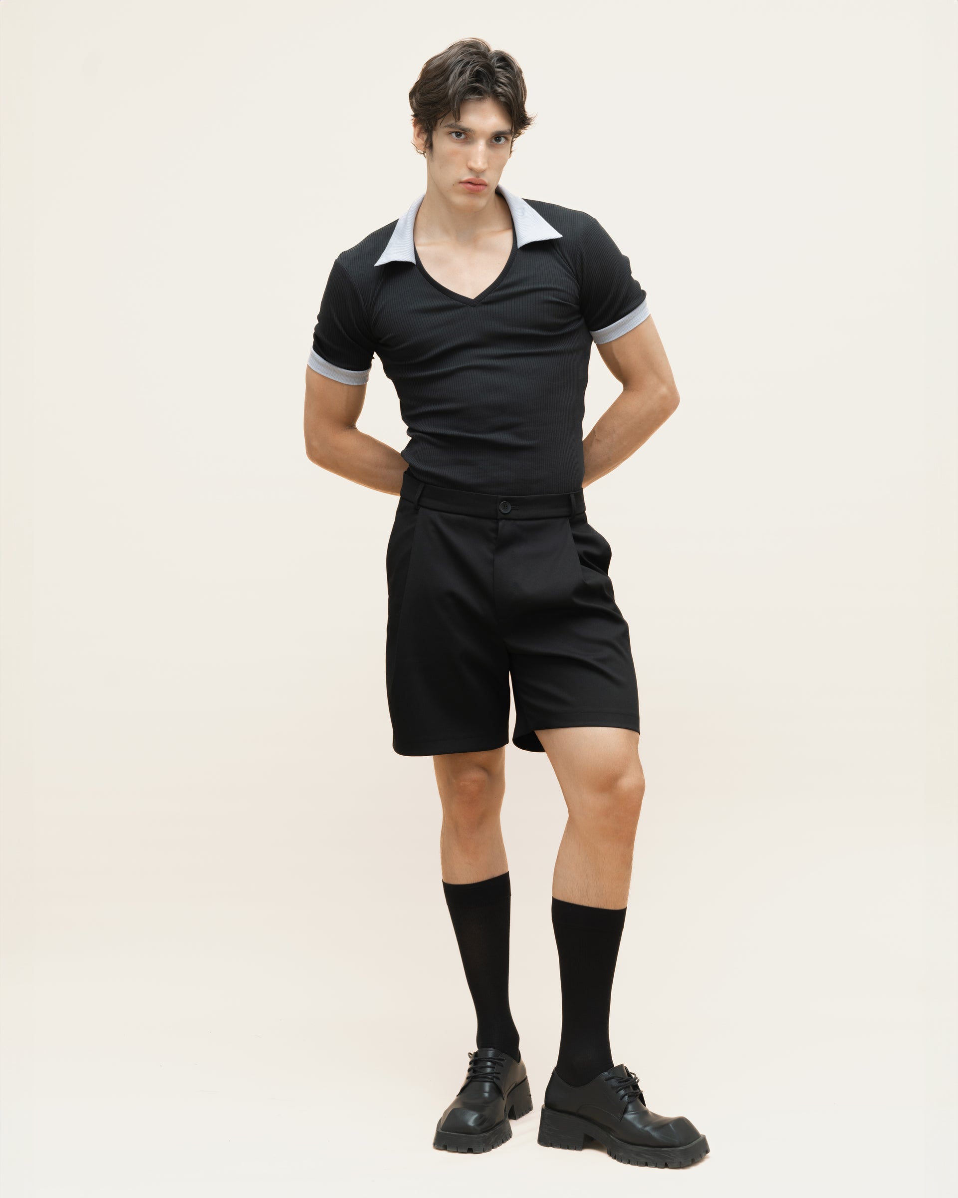 "Decent" Black Tailore Shorts