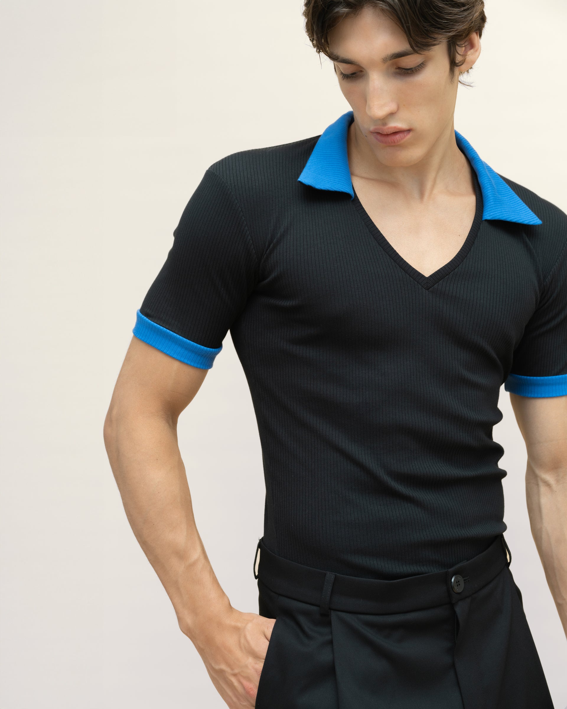 "On a Cruise" T-Shirt with Blue Details