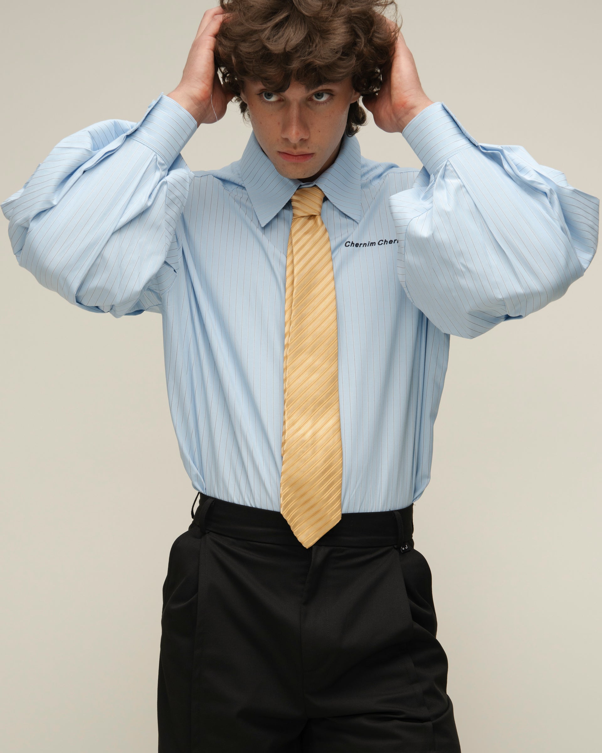 "Swan" Light Blue Shirt