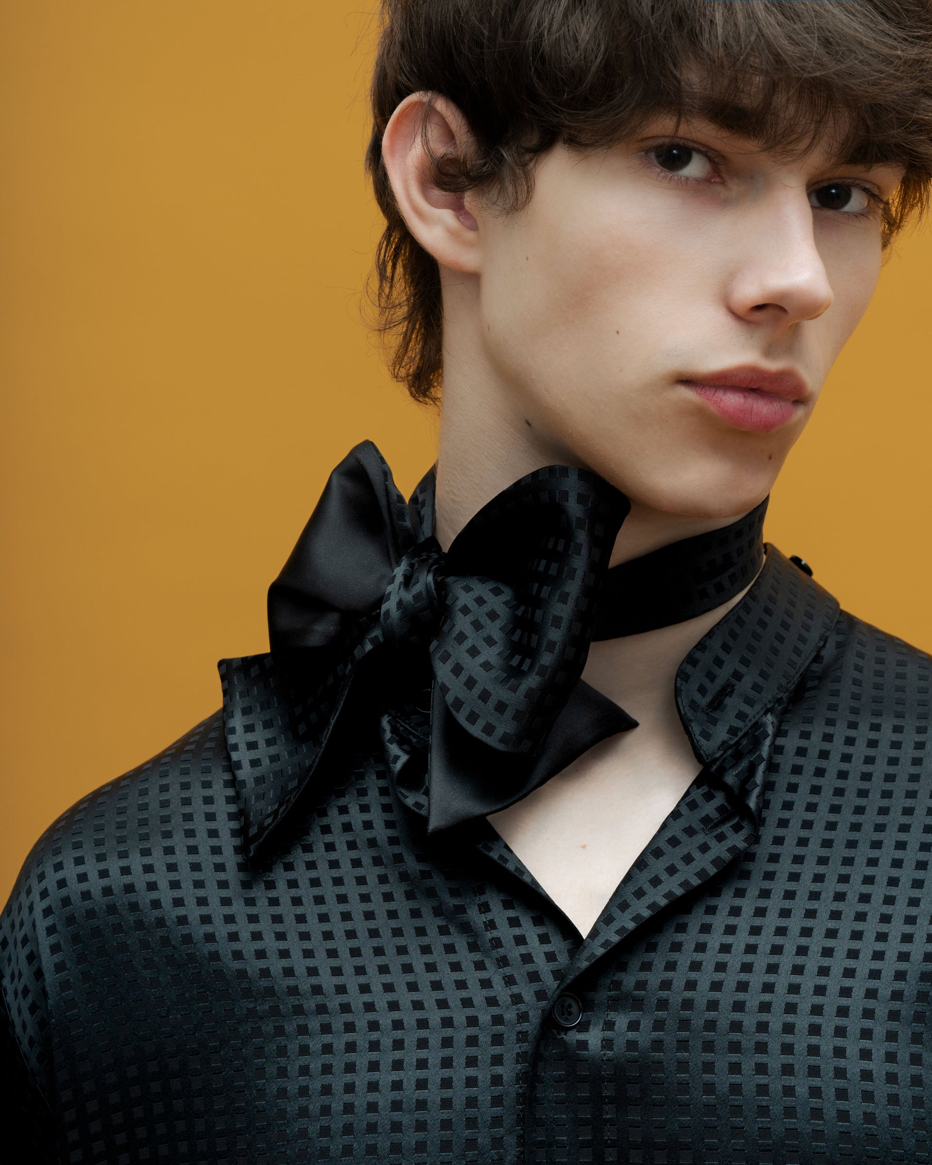 "Bow Tie" Black Shirt