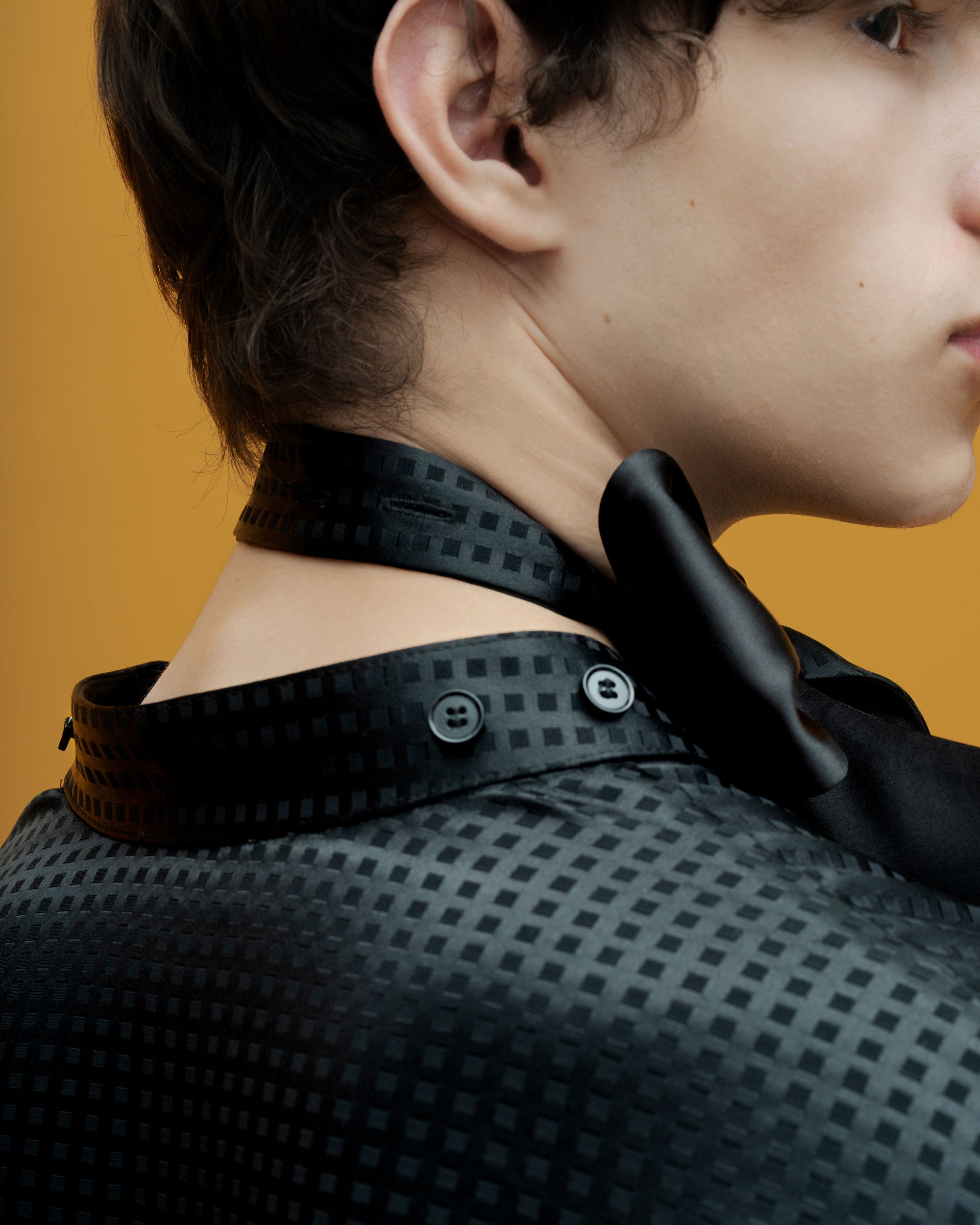 "Bow Tie" Black Shirt