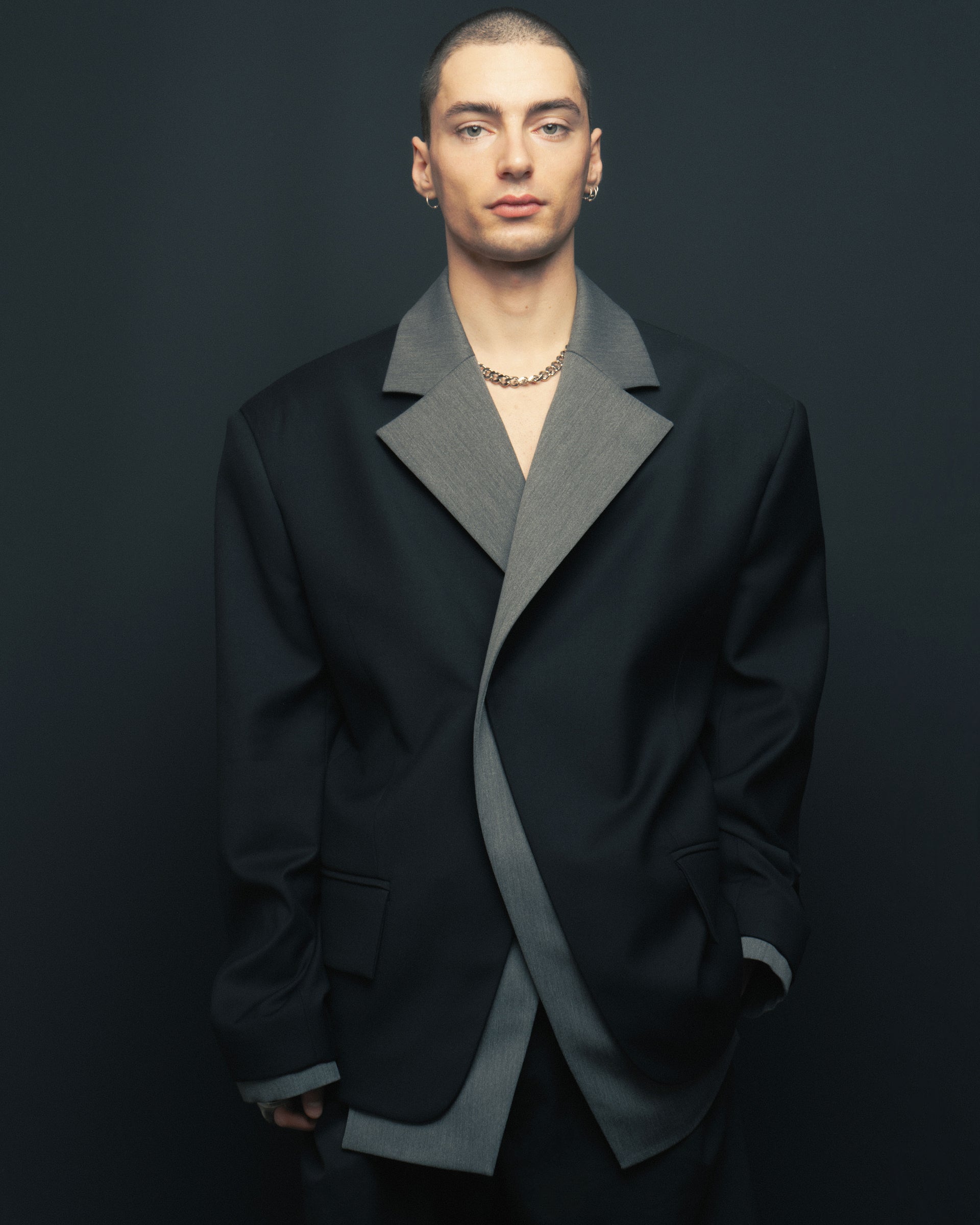 Black and Grey Double Jacket