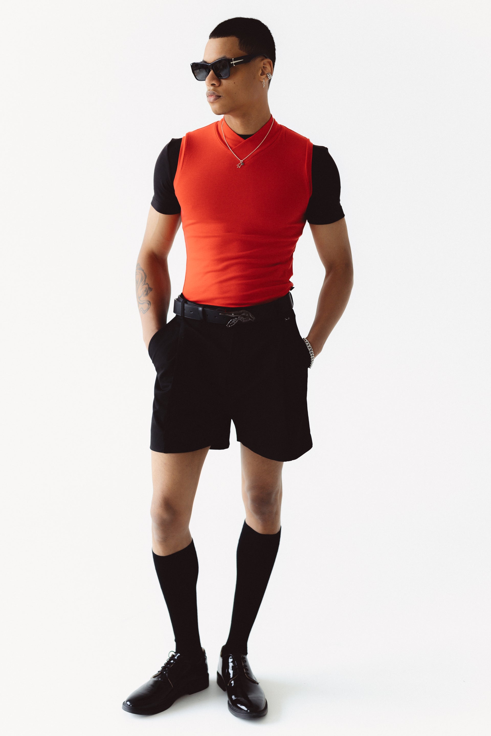 "Crossroad" Red Tank Top
