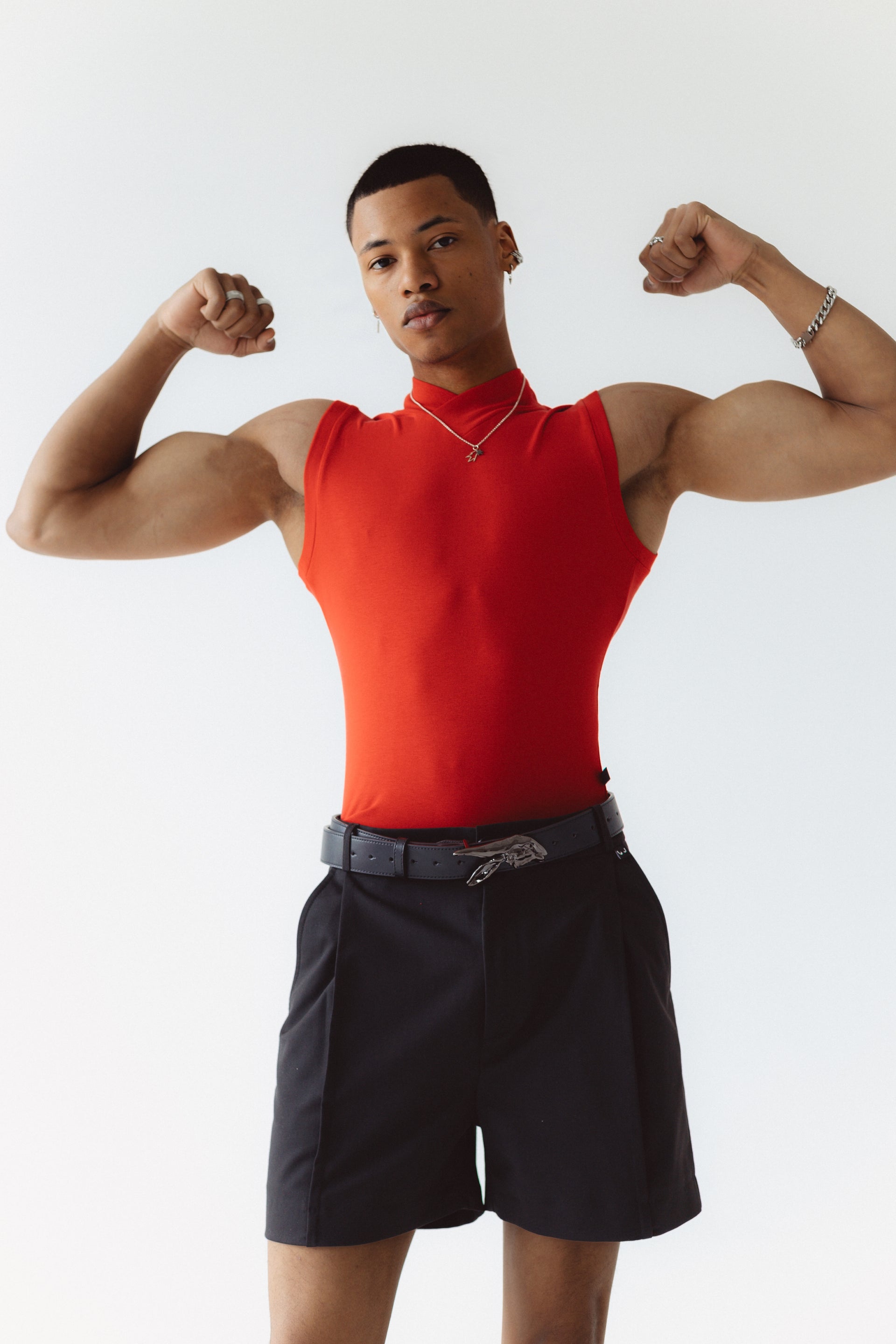 "Crossroad" Red Tank Top