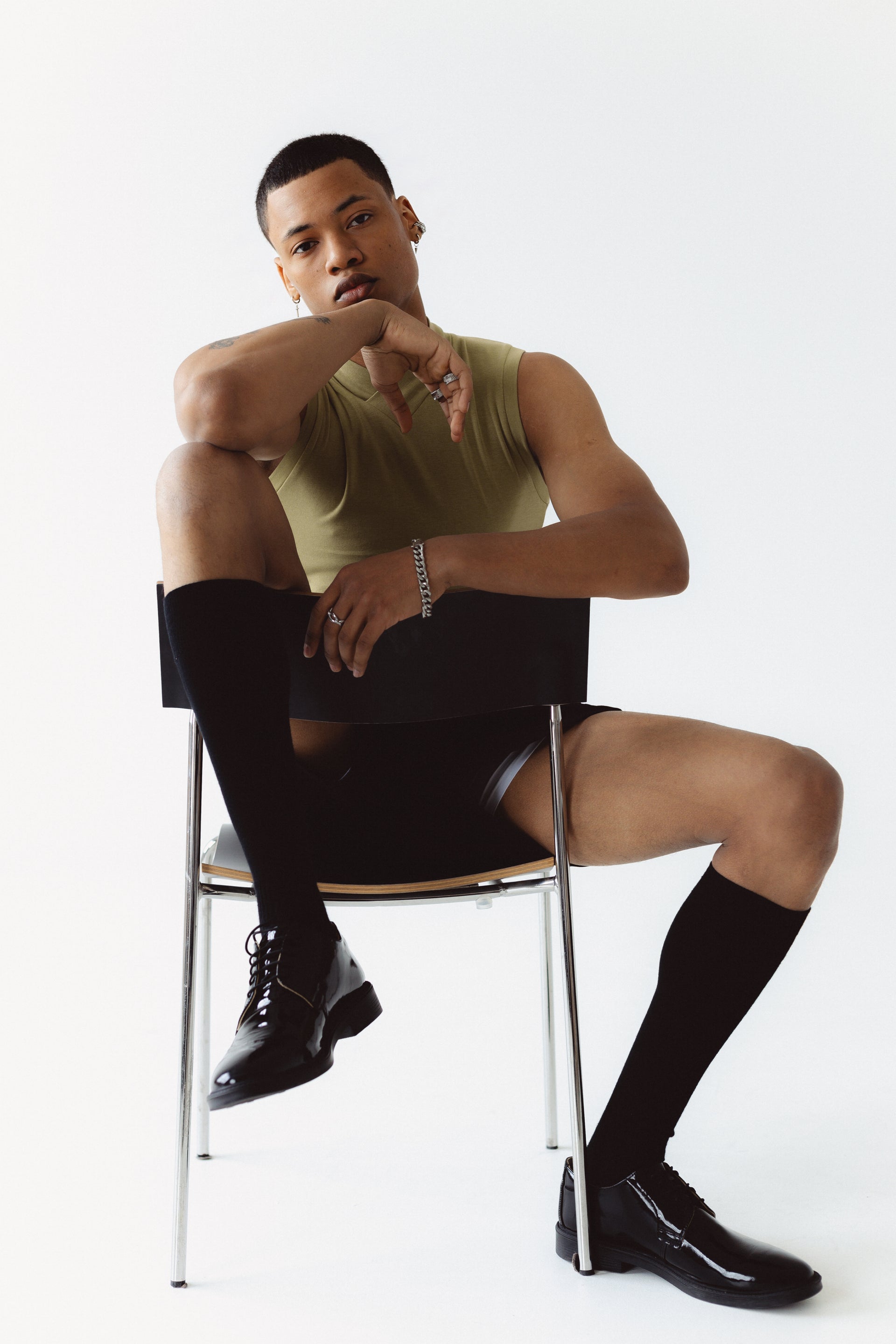 "Crossroad" Green Tank Top
