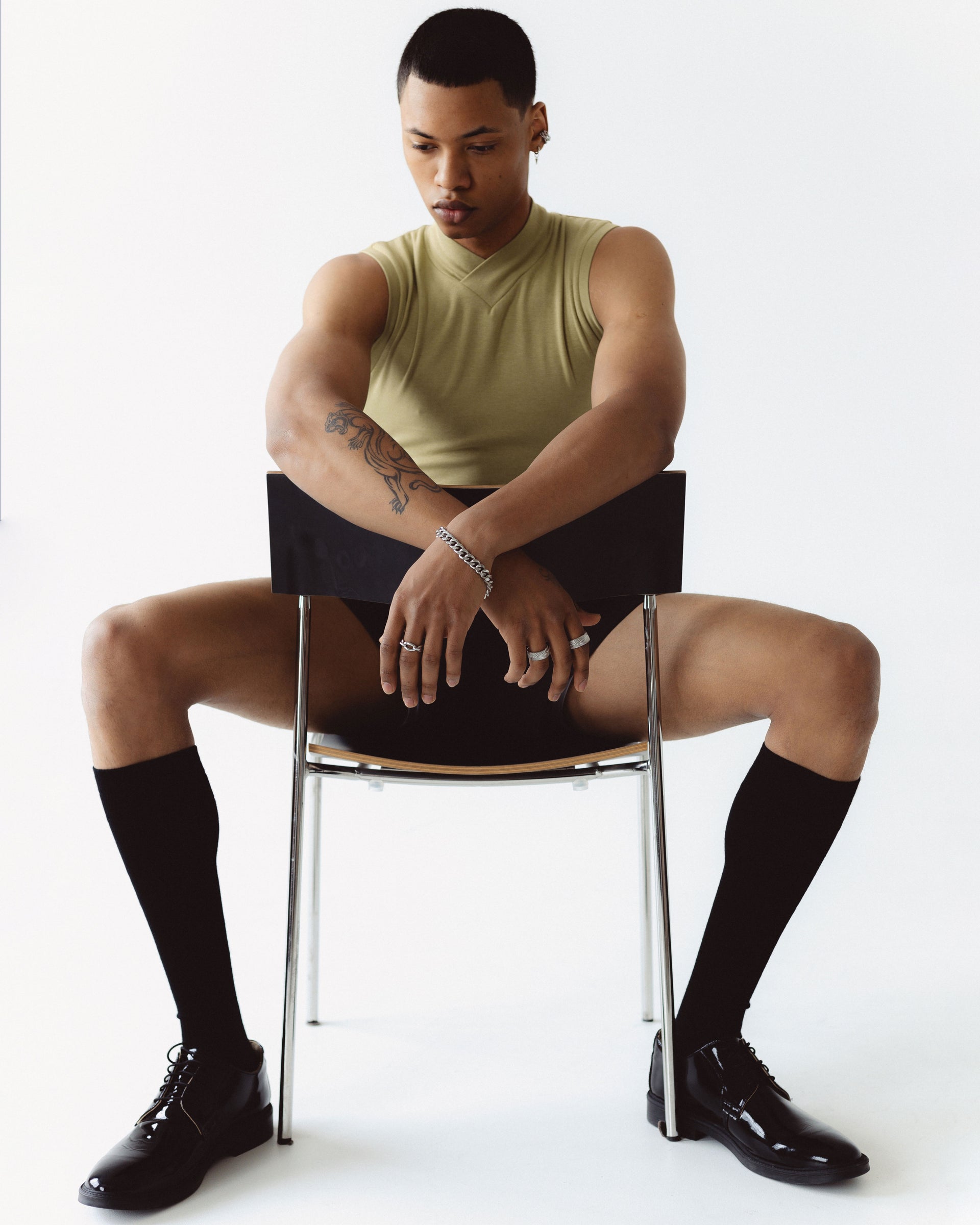 "Crossroad" Green Tank Top