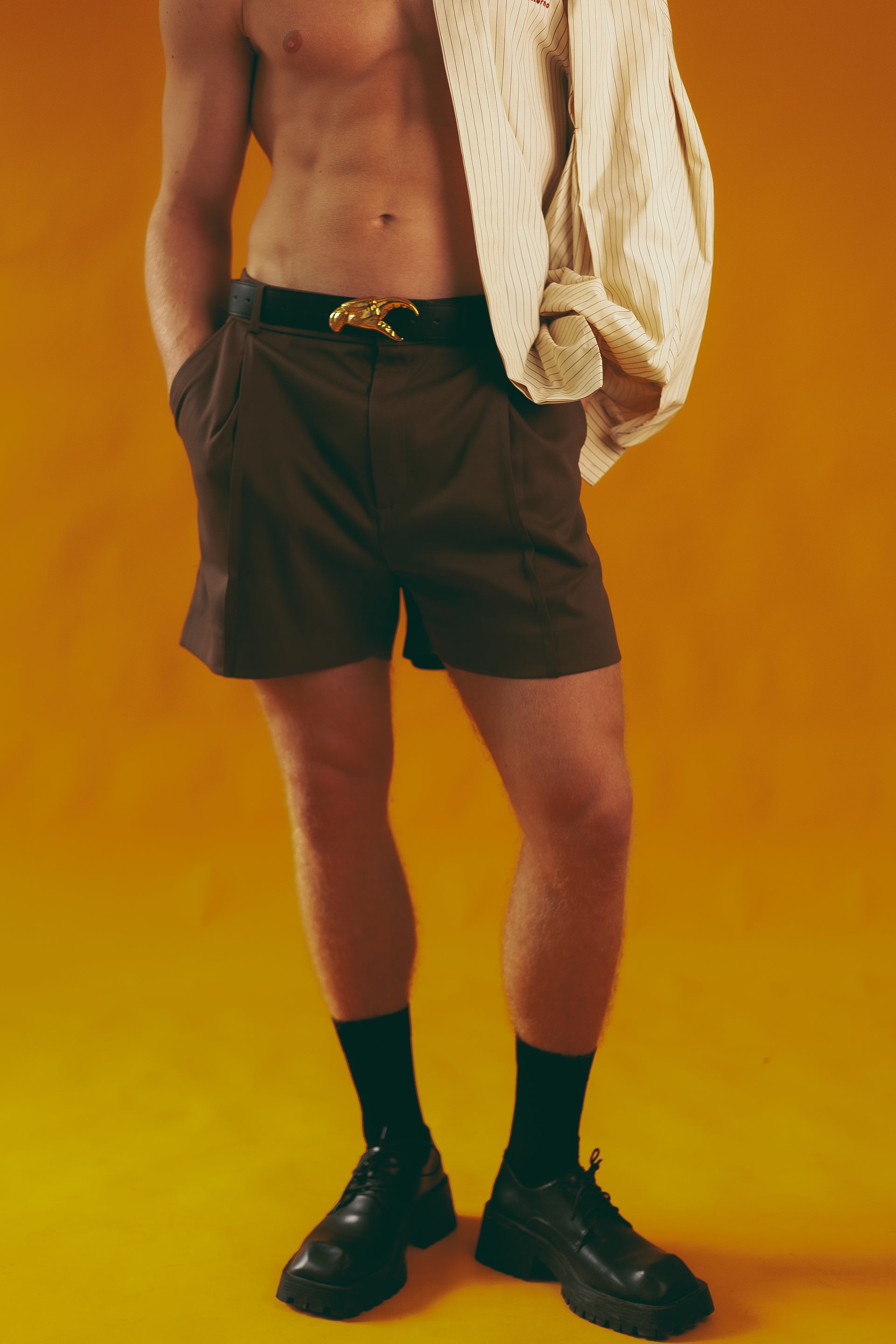 "Swan" Beige Shirt