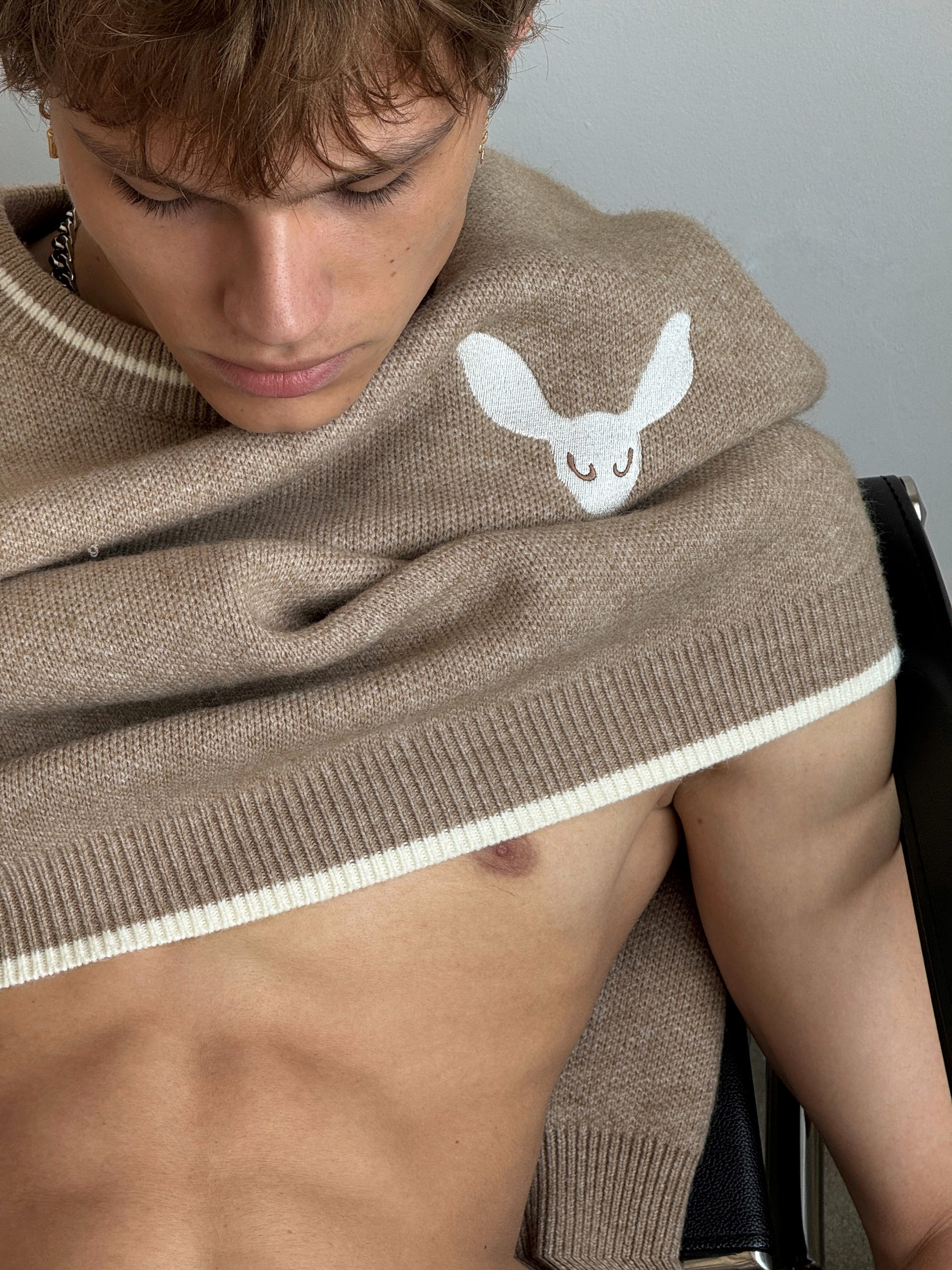 "Pleasant" Mocha Sweater