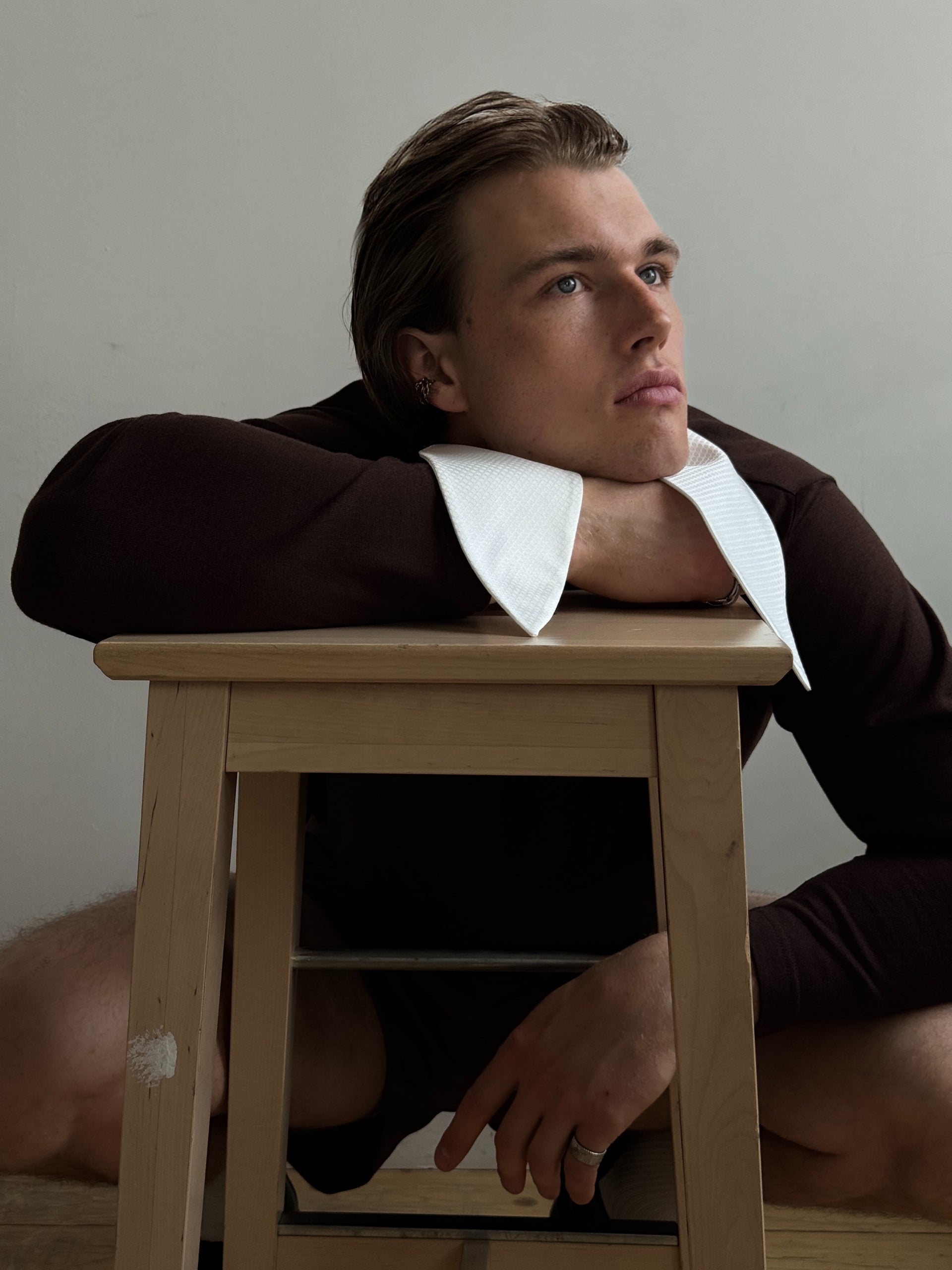 "No Frills" Brown Long Sleeve