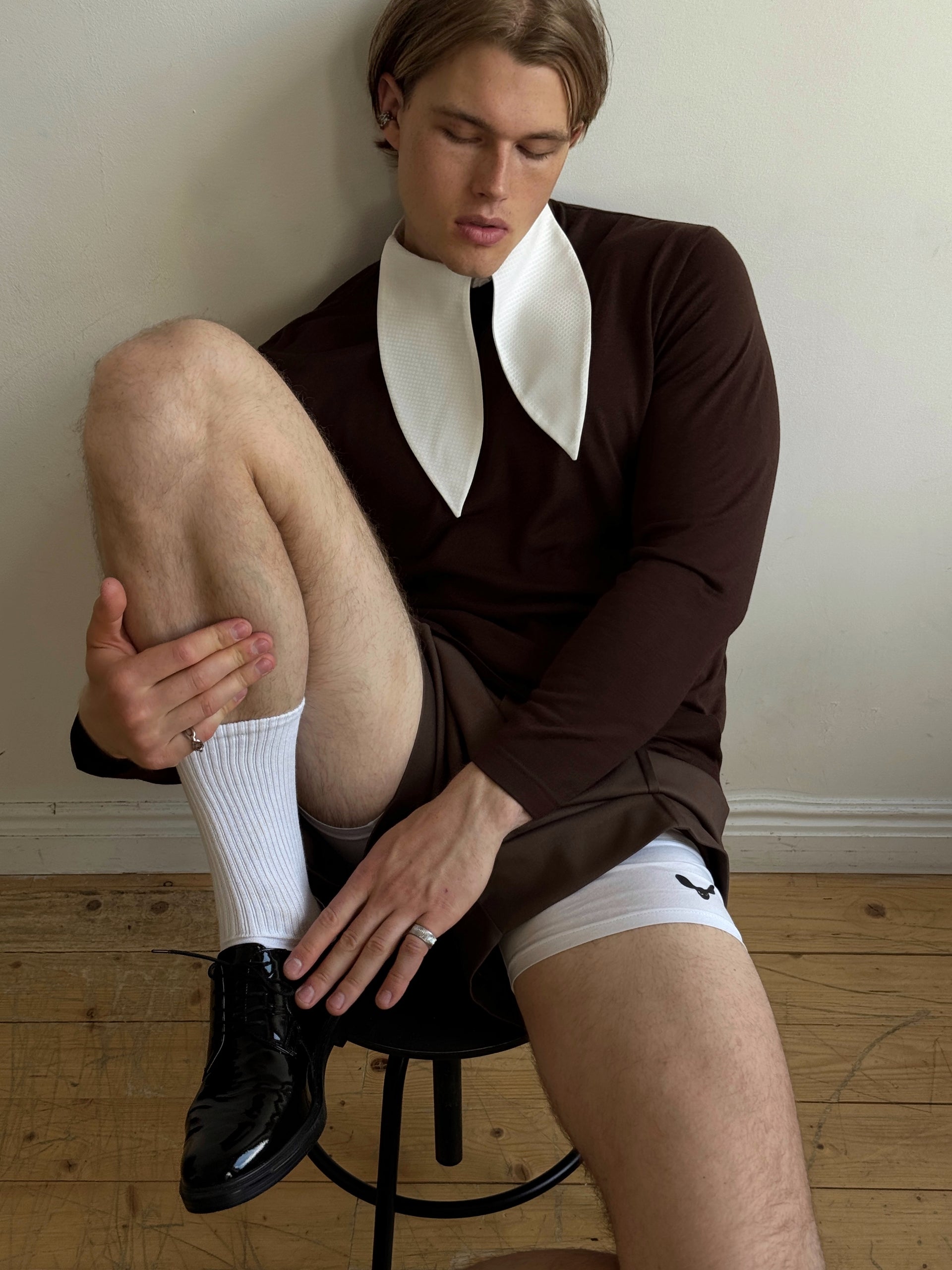 "No Frills" Brown Long Sleeve