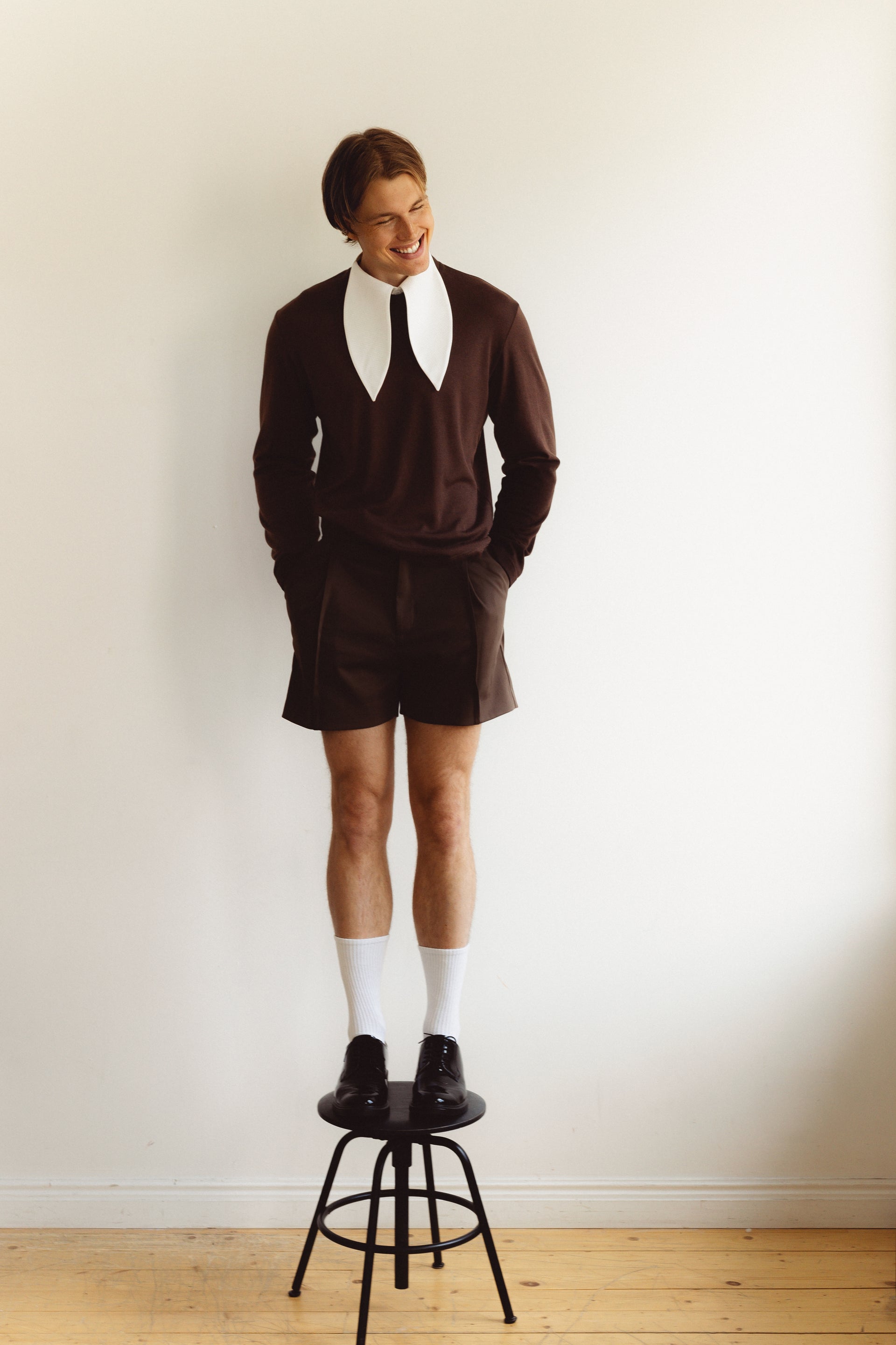 "No Frills" Brown Long Sleeve