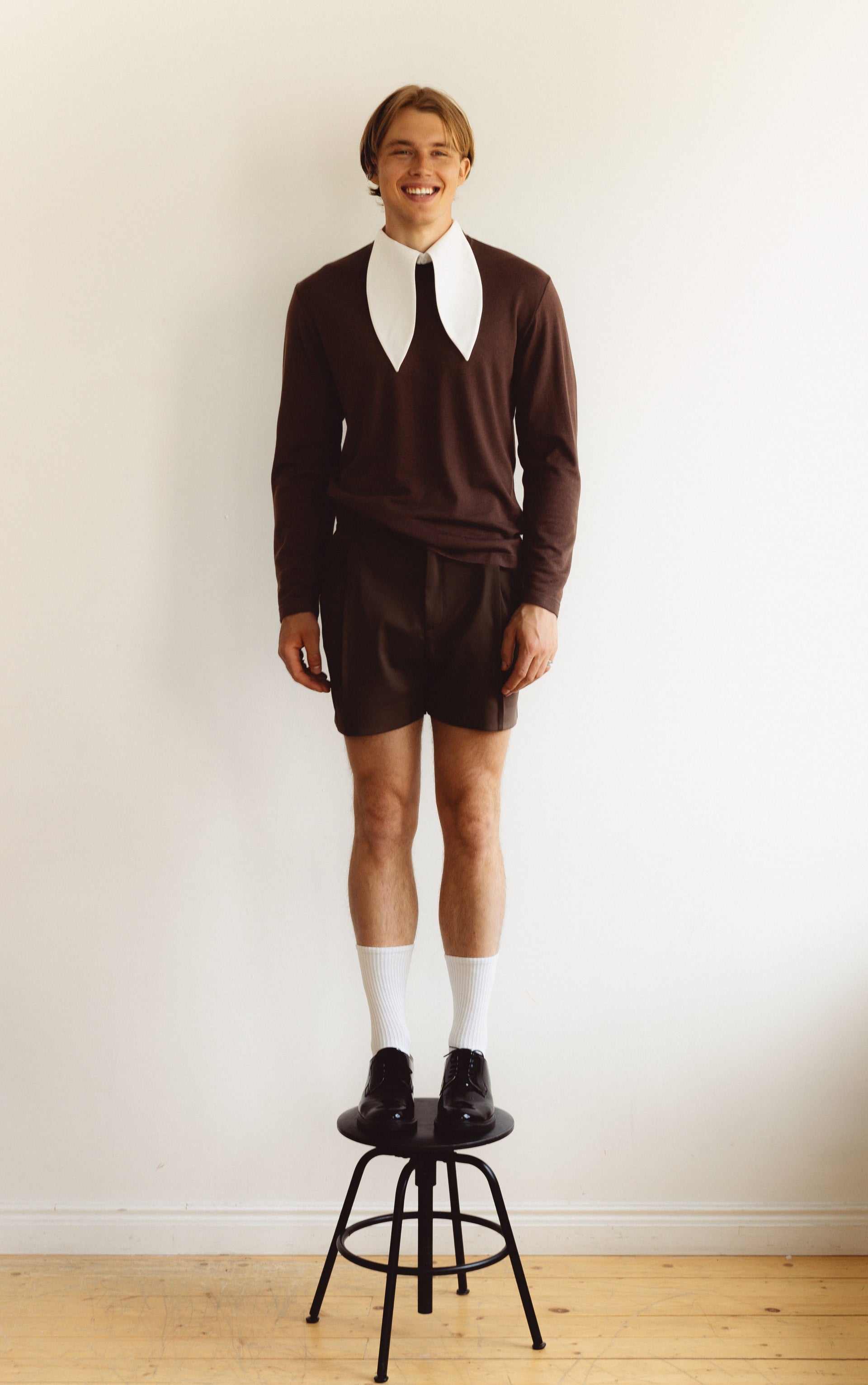 "No Frills" Brown Long Sleeve