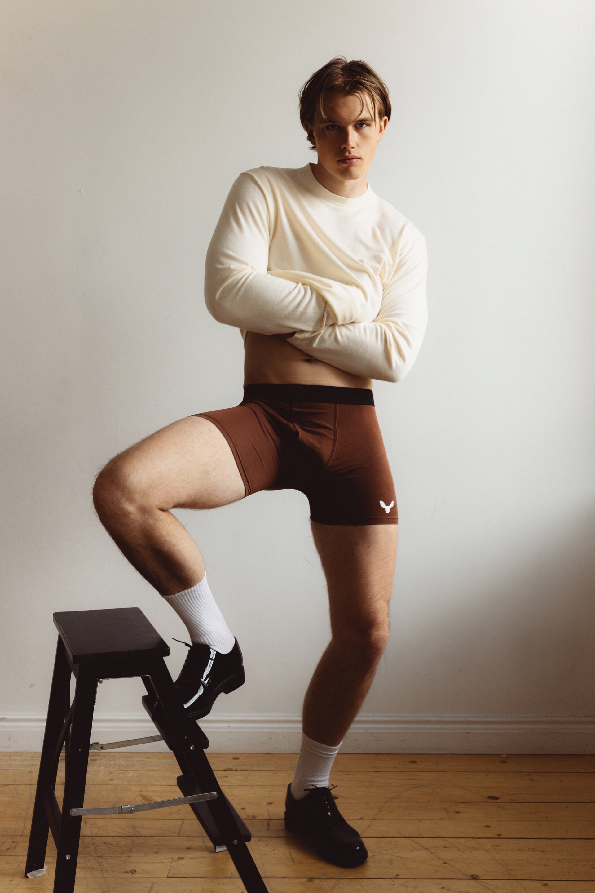 "No Frills" Cream Long Sleeve