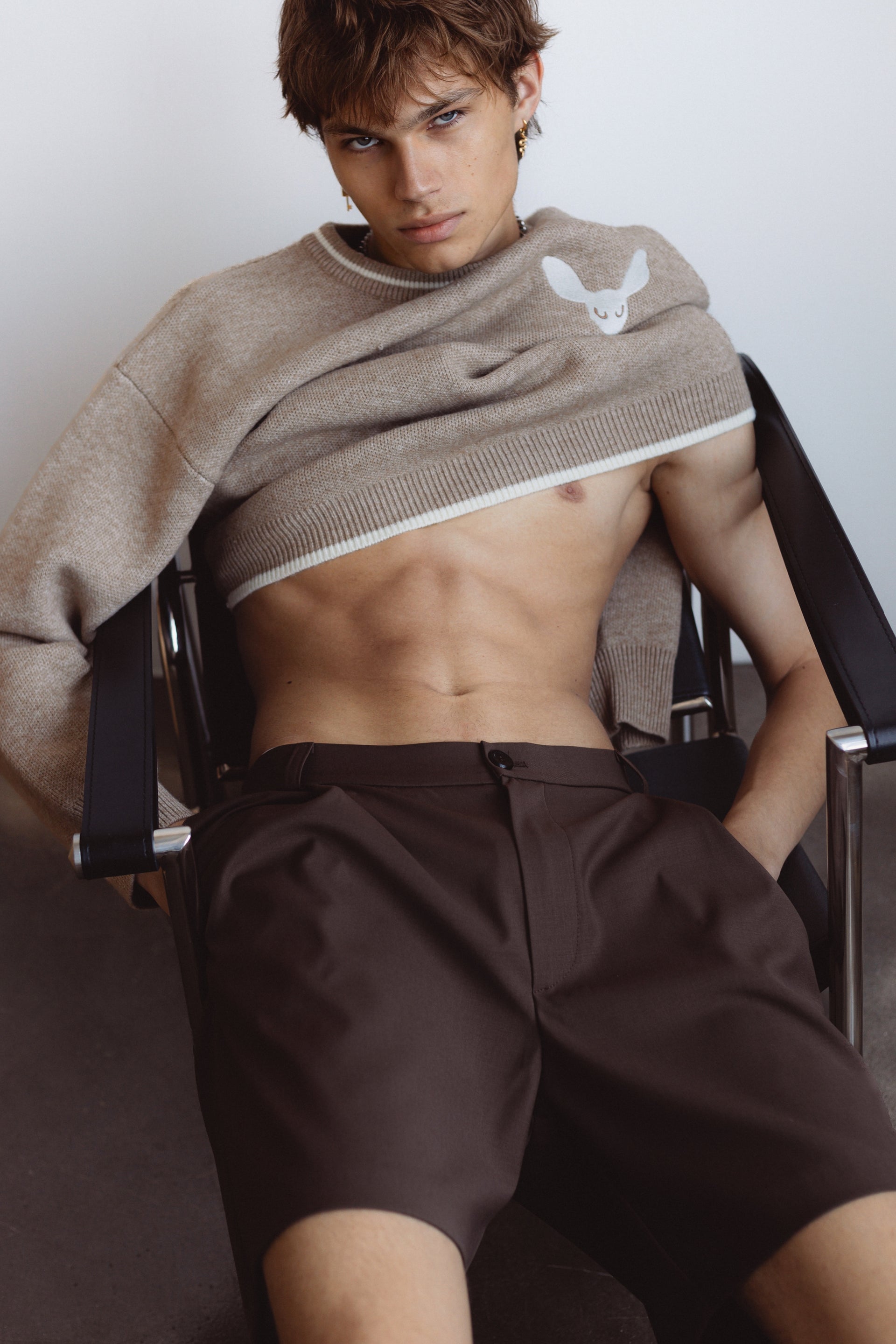 "Pleasant" Mocha Sweater