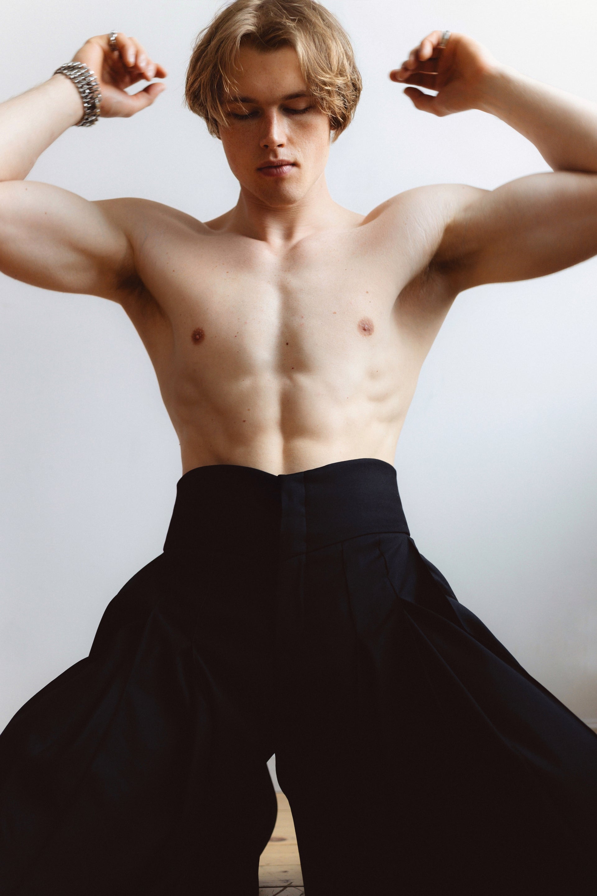 "Flared" Black Shorts