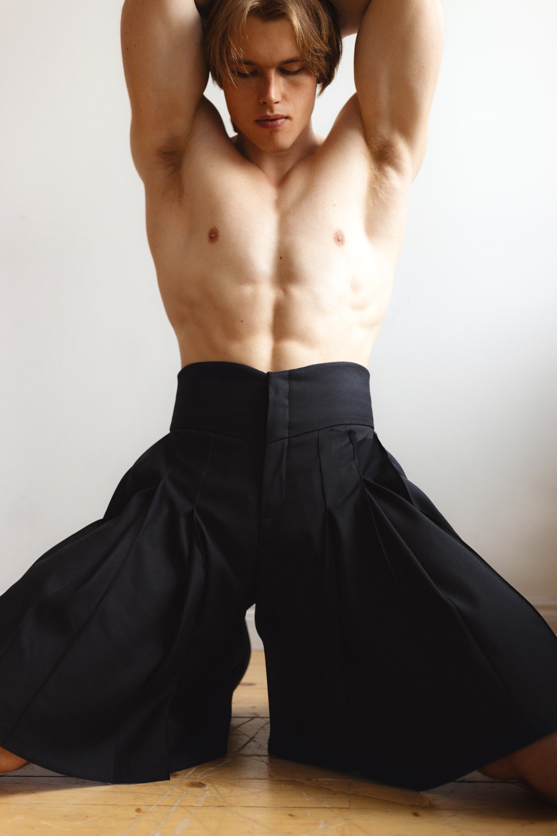 "Flared" Black Shorts