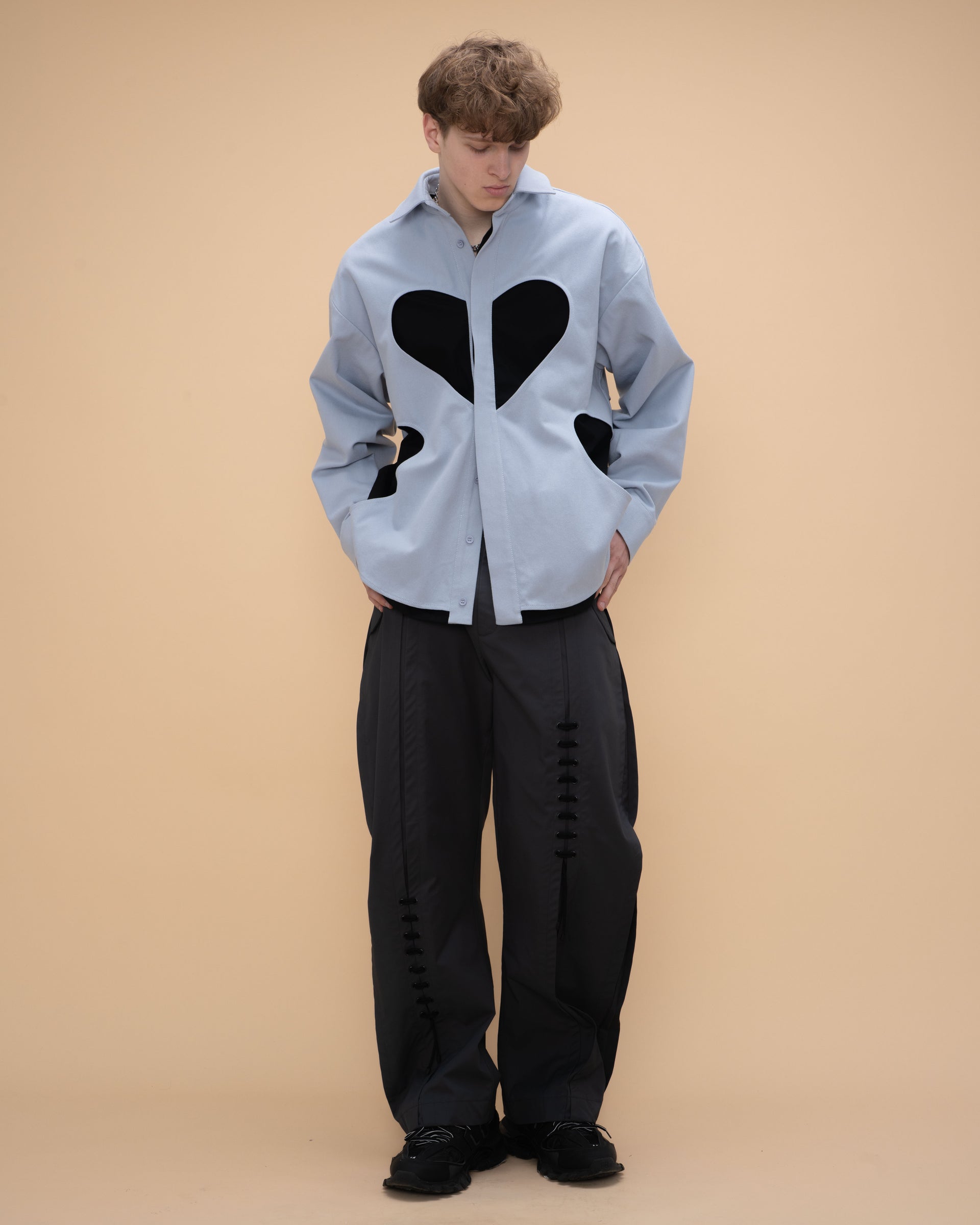 "Cupid" Blue and Black Shirt