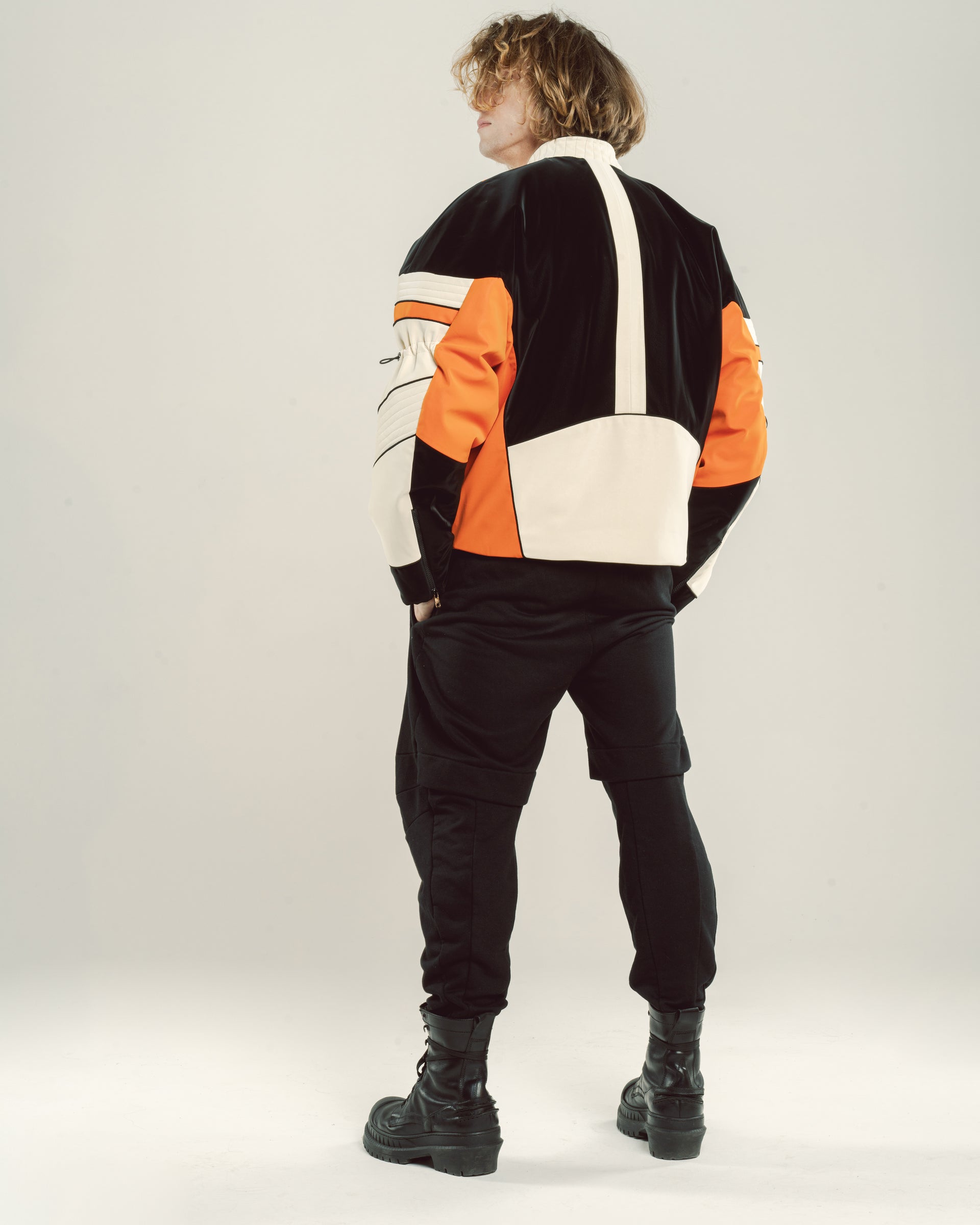 orange "chernish"moto jacket