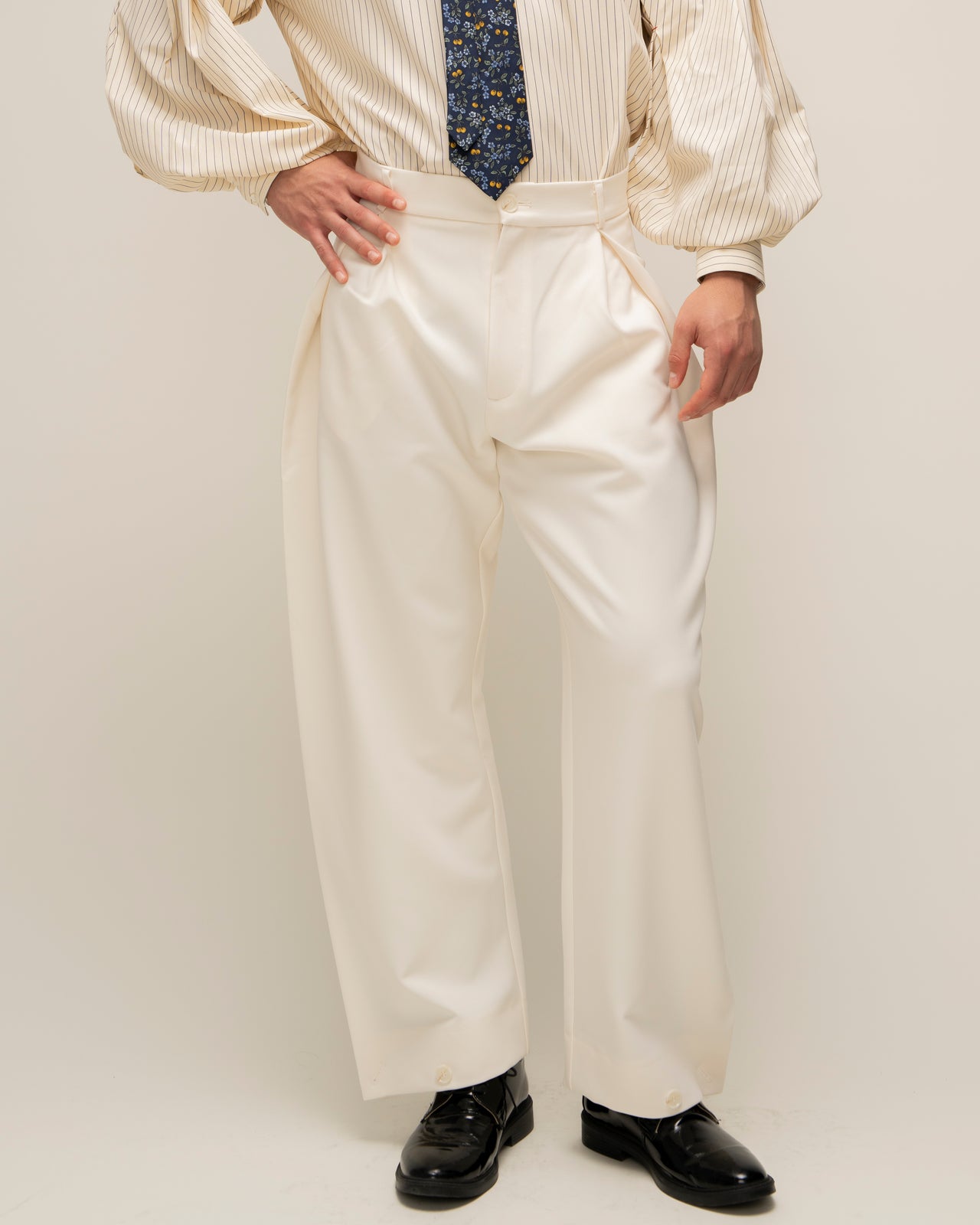 "Origami" Milk Trousers