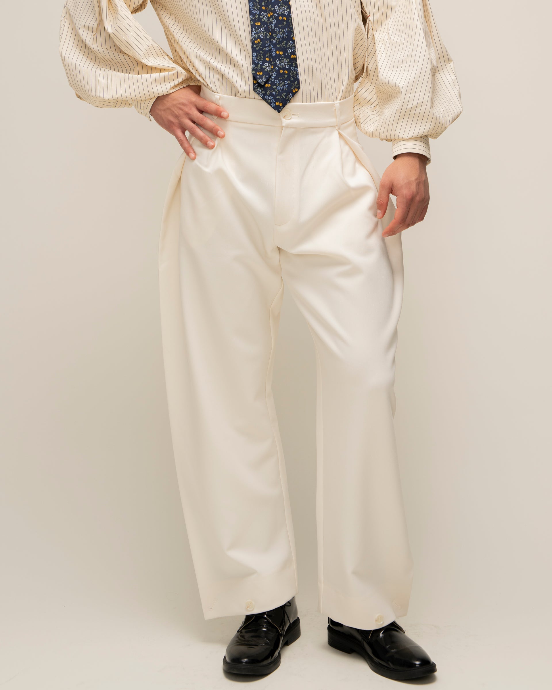 "Origami" Milk Trousers