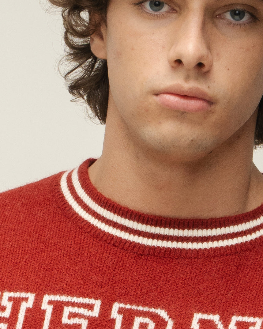 "Forward" Red Sweater