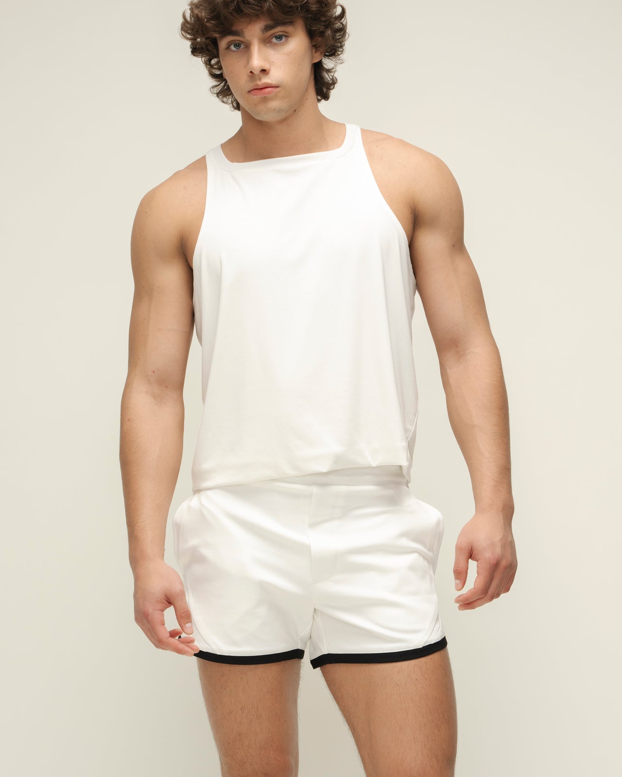 "Antique" White Tank Top