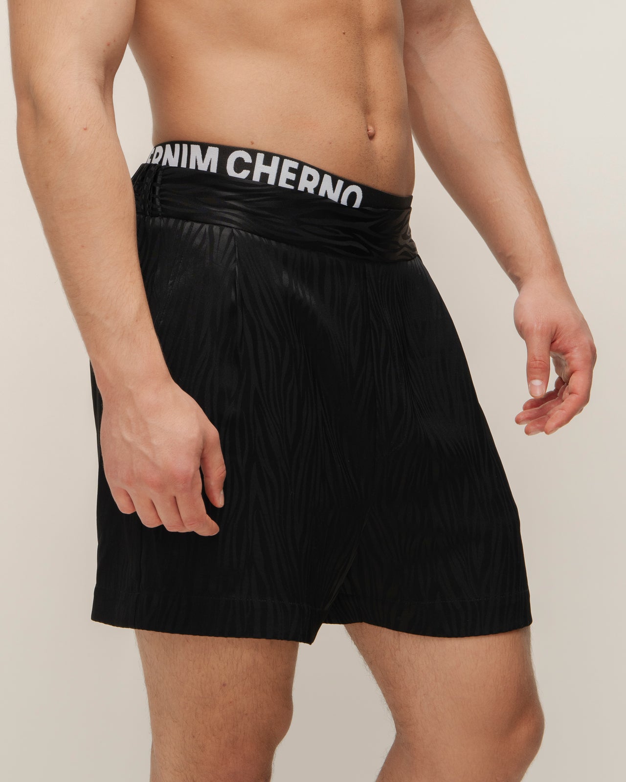 "Chic" Jacquard Satin Shorts