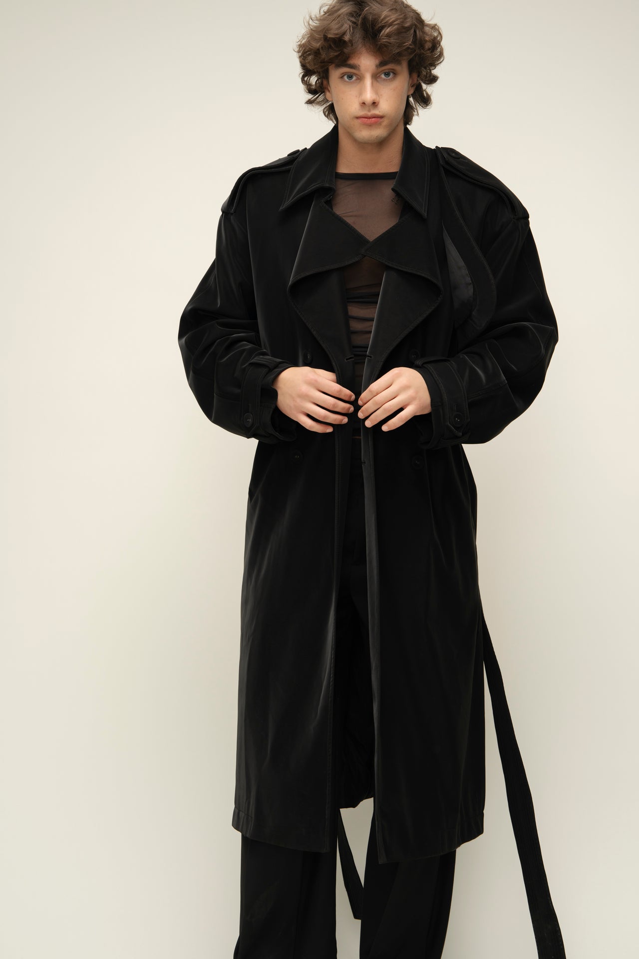 "Trinity" Black Trench Coat