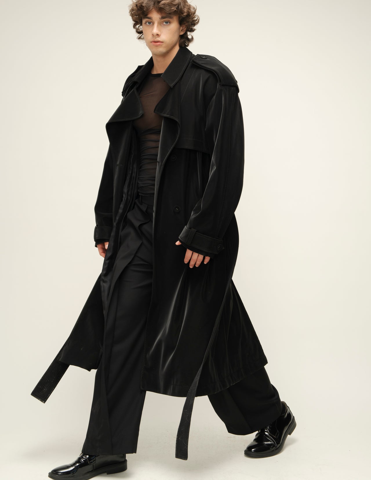 "Trinity" Black Trench Coat