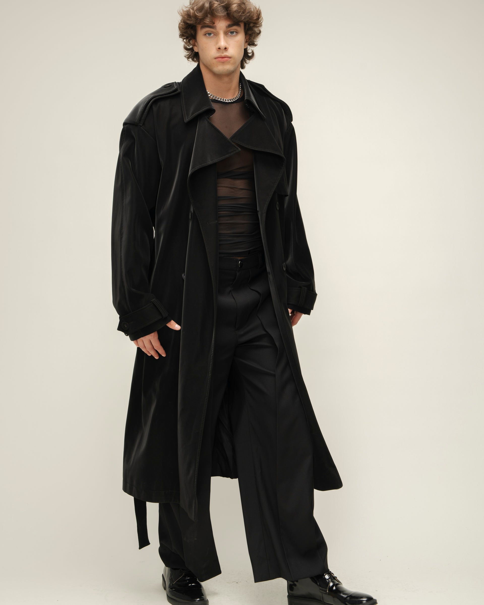 "Trinity" Black Trench Coat