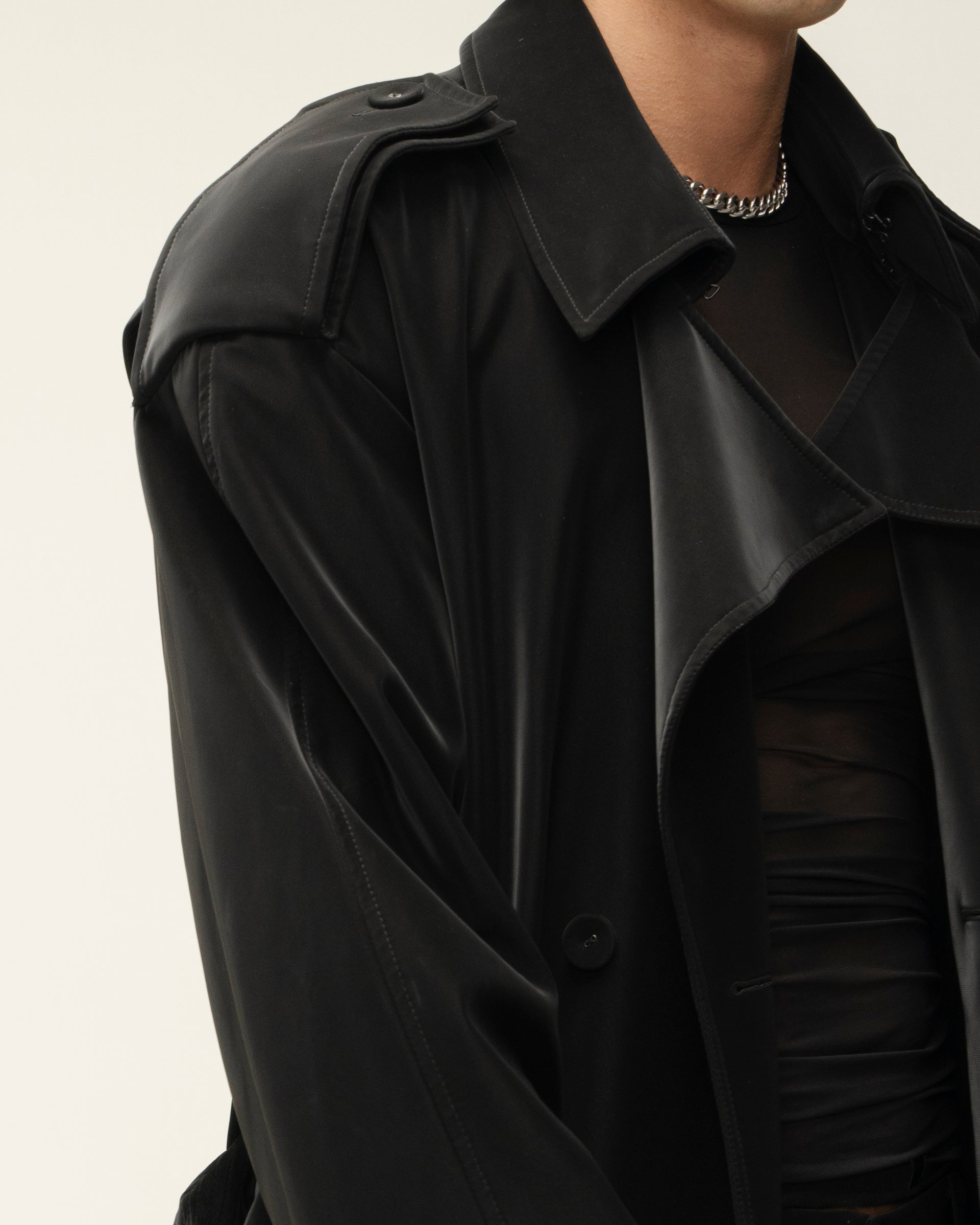 "Trinity" Black Trench Coat