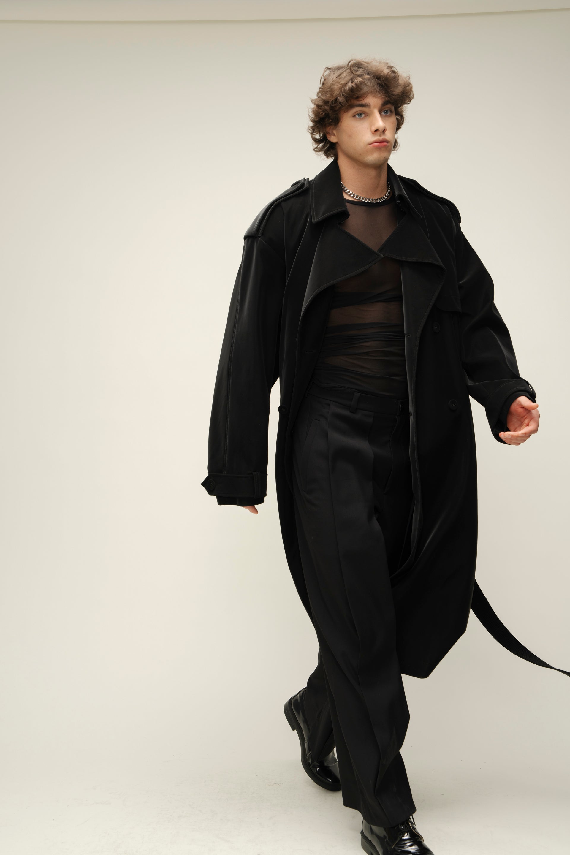 "Trinity" Black Trench Coat