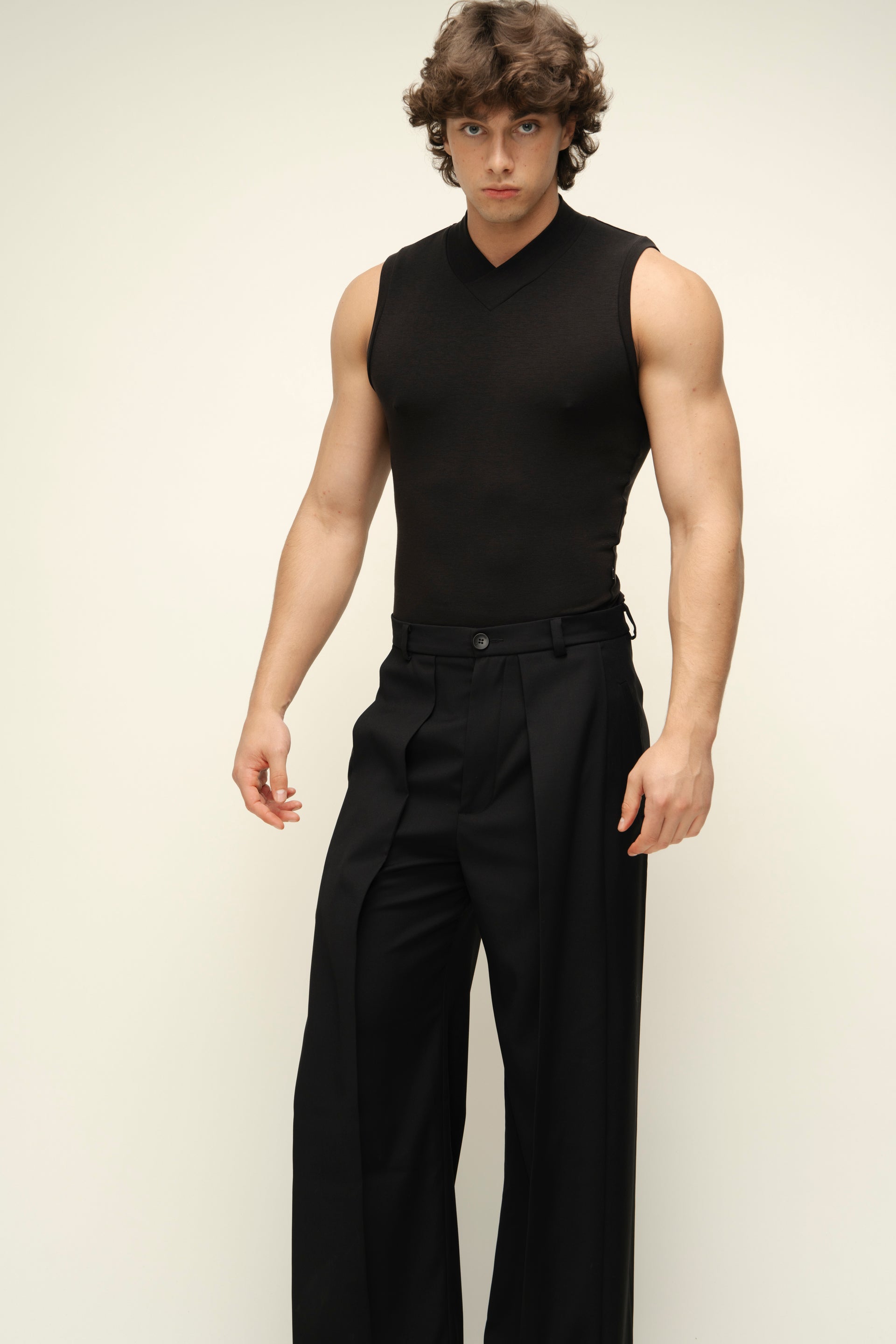 "Arrows" Black Trousers