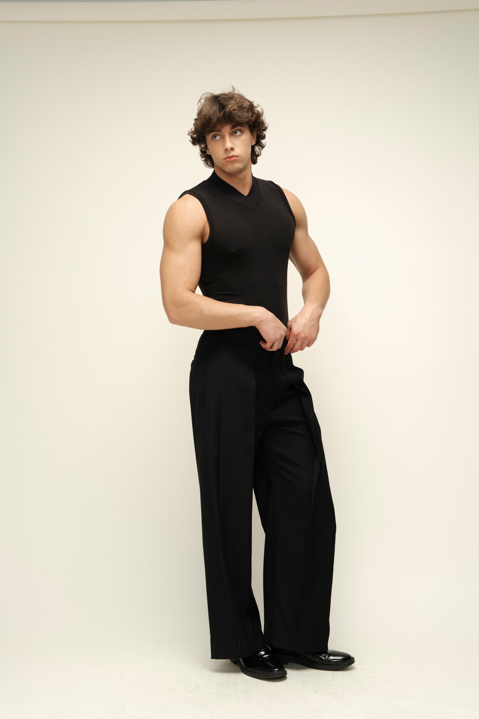 "Arrows" Black Trousers