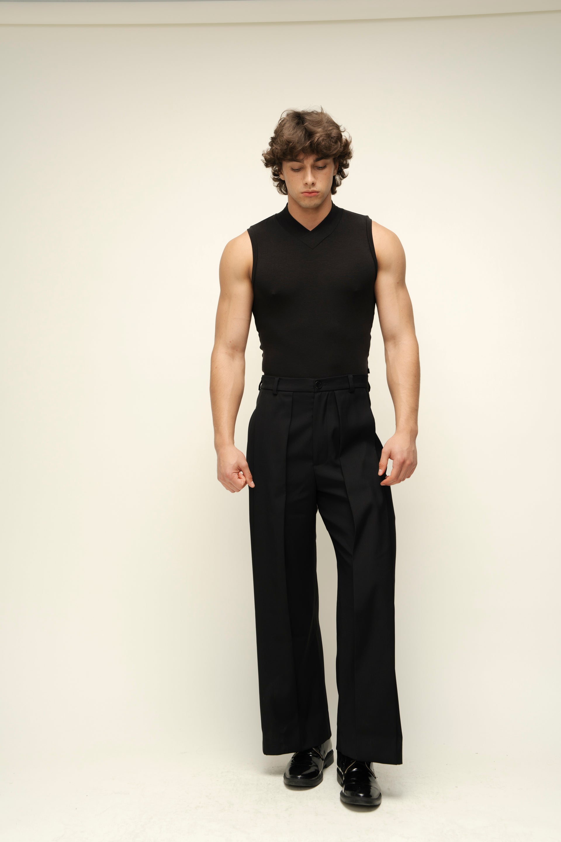 "Arrows" Black Trousers