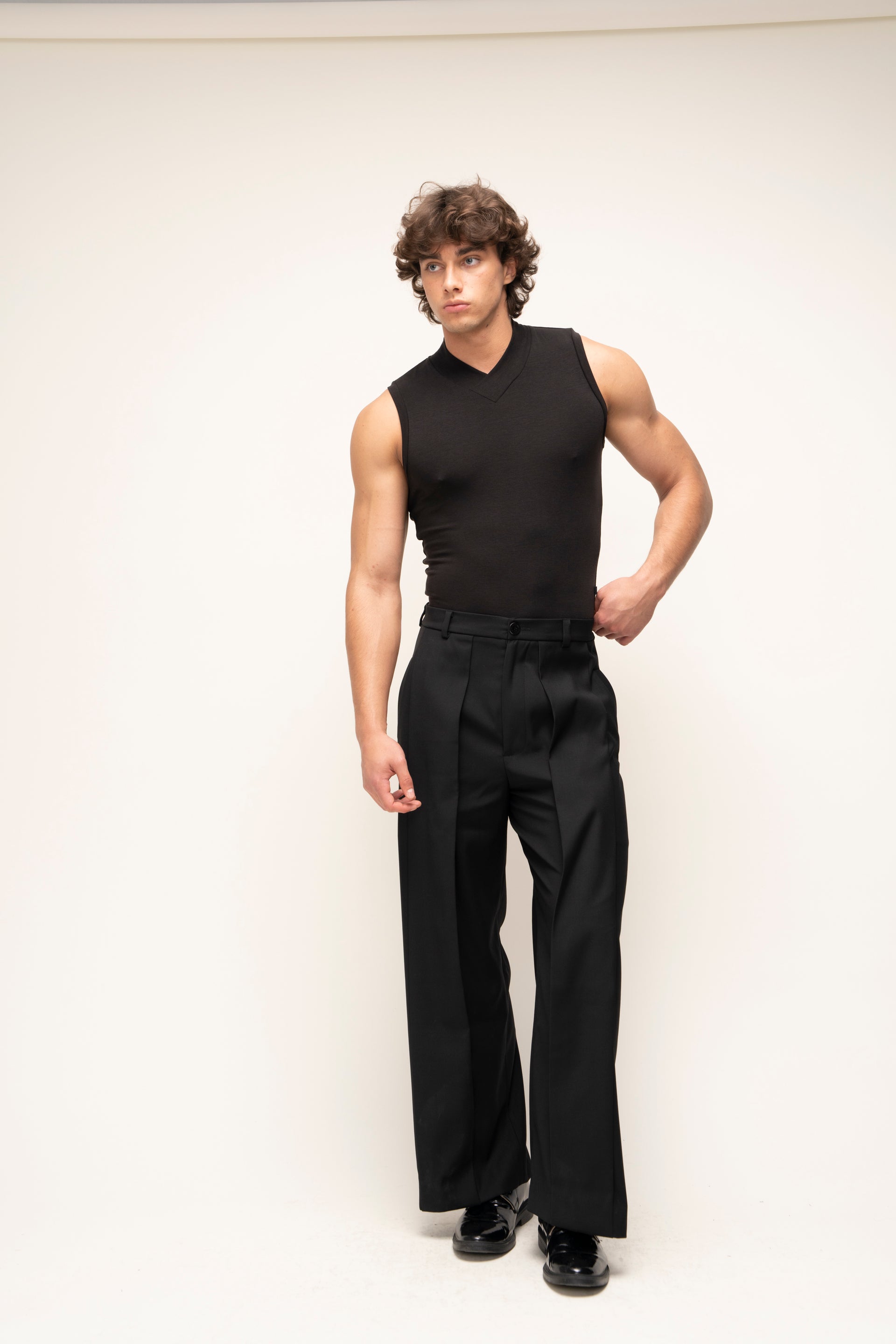 "Arrows" Black Trousers